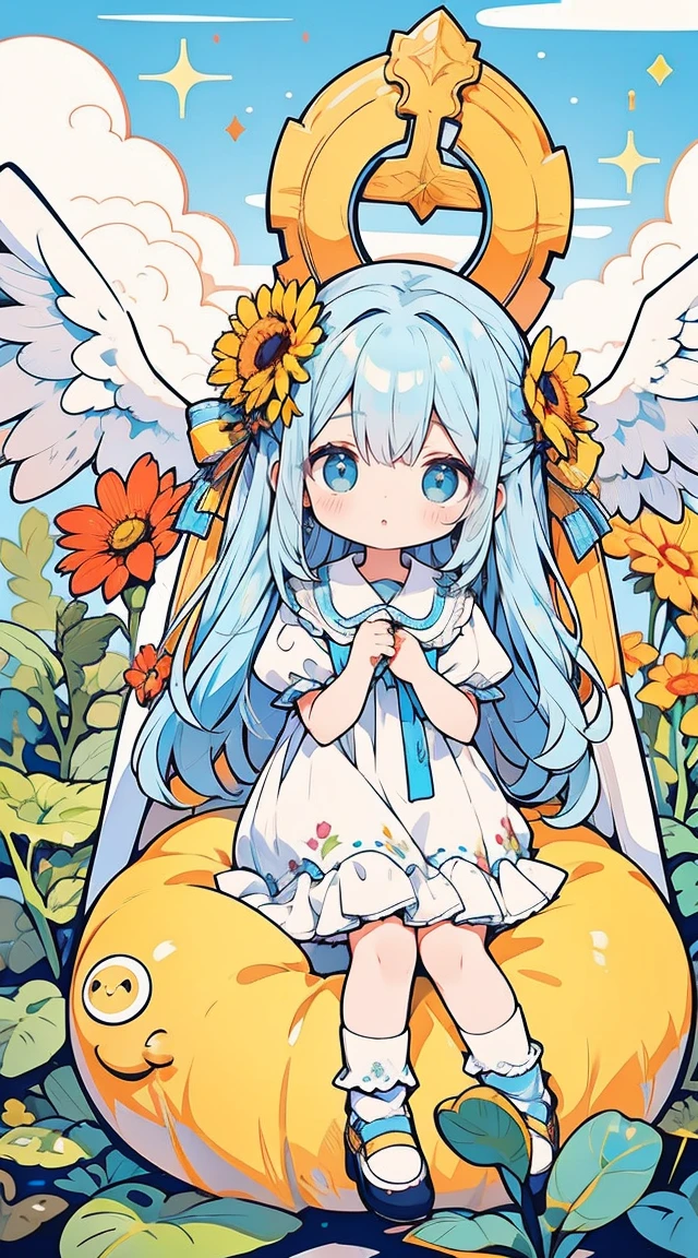 Uma garota、Composition seen from a distance、Fundos pretos、Deus、bonitinho、obra-prima、obra de arte、maximum quality、Qualidade de imagem superior、Divindades々Certo、dor、desejar、aura de luz、asas de anjo、Circle of Angels、ren、brilha、brilho、fechando o olho