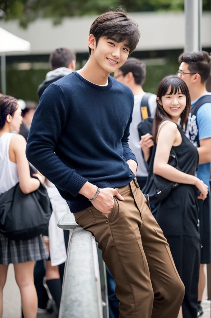 (Aesthetic、Artistic:1.2)、(Bright colors)、(Realistic、photorealistic:1.37)、(highest quality、4K、8K、High resolution、masterpiece:1.3)、(Warm colors)、(soft natural light)、((Handsome guy))、Japanese talent、actor style、we are、(cool)、(( cool男子大学生たちの全日本Winner of male university student Mr. Contestの彼はunreasonableにもカントボーイ化する))、Winner of male university student Mr. Contest、(NSFW)、(Endless female sexual desire)、 the charm of youth、sensual、slim muscular body、 unreasonable、 forcibly、Incomprehensible、(The male college student is forced to transform into a cunt boy.、Not allowed to be a boyfriend、Unable to become husband)、( No male genitalia) 、 I have a female genitalia、 not a boy anymore、 ( Incomprehensibleな思考変化、I still want to think of him as a boy、I still want to remain a boy、I want to go back to being a boy right away、I want to do it with a boy now、I want to have sex with that boy)、(3boy)、 ( Look at the crotch of a boy nearby、 A look that wants that cock、 Female excitement for a boy)、あの男子大学生は突然にforciblyカントボーイ化、 (Even though the male college student was trying to hide it from the boy who was there, it was obvious that he had a female crotch.)、 Casual clothing、 detailed