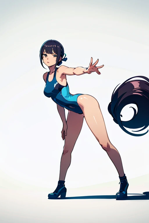 4K, small details, masterpiece, high quality eyes, High-definition coating, soft shadow, best character art , 1 girl, (highest quality:0.8) perfect anime illustration, Cute, Girl in a swimsuit、white background
