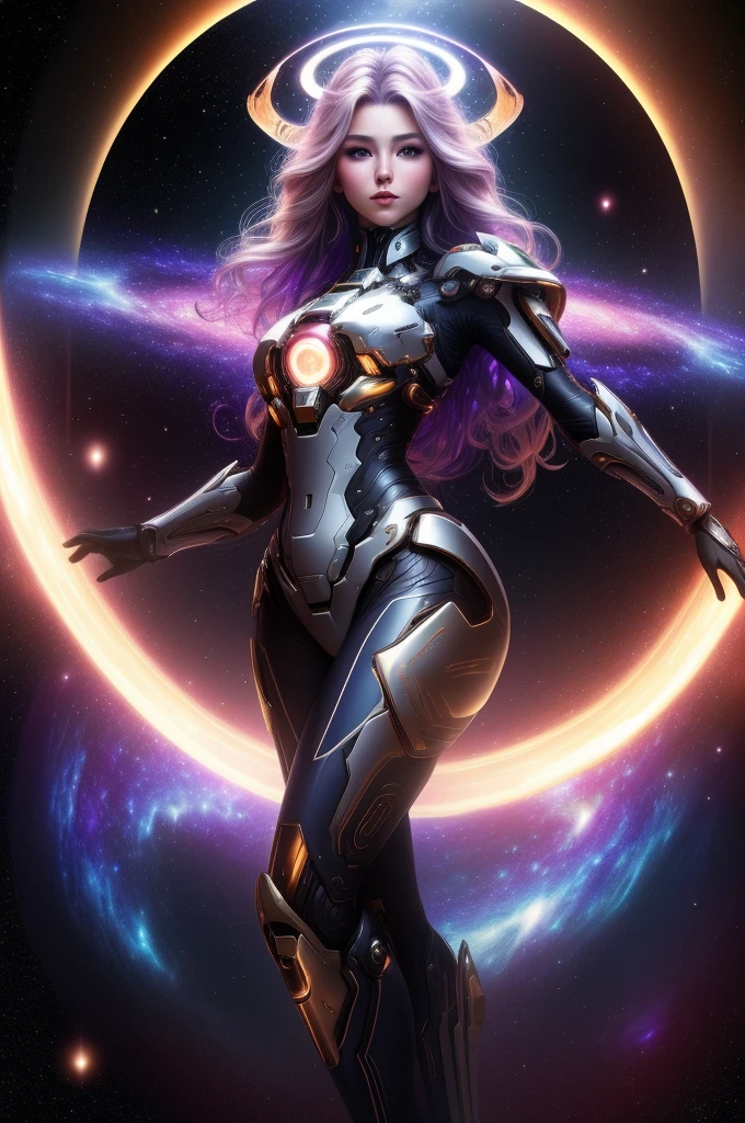 Surreal Beauty Chief, whole body, beauty,charming,sexy,Galaxy background highlights the halo in the background