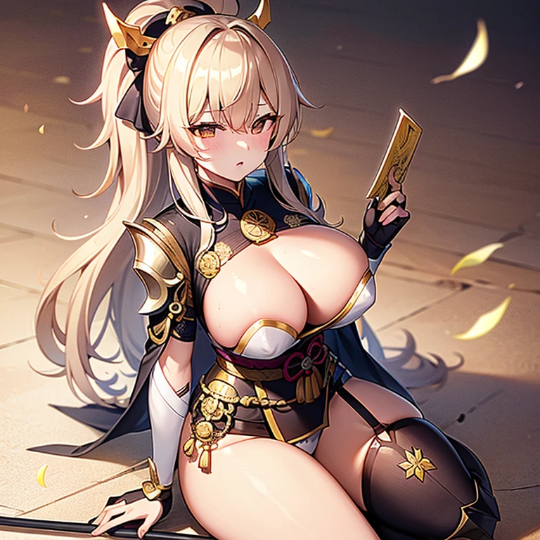 Tokugawa Ieyasu, Feminine, masterpiece,detailed details, muste piece, whole body, armor, Sengoku period