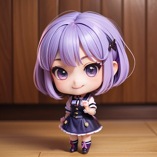 赤いリボンと青い制服を着たanime girl, summer clothes, Cartoon girl, anime girl, young anime girl, chibi anime girl, cute!! around it!!! , anime girl, , girl in uniform, , cute anime girl, Anime Little, Portrait of cute anime girl, anime girl, cute , Long Hair anime girl, anime female characters, mini, Little! purple hair、bob cut、cute、Smile