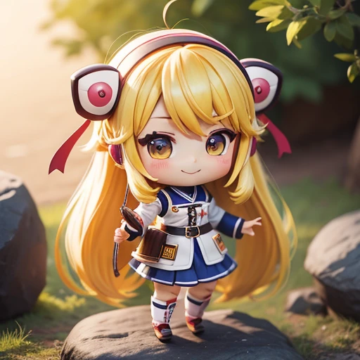 黄色の服を着たanime girl, summer clothes, Cartoon girl, anime girl, young anime girl, chibi anime girl, cute!! around it!!! , anime girl, , girl in uniform, , cute anime girl, Anime Little, Portrait of cute anime girl, anime girl, cute , Long Hair anime girl, anime female characters, mini, Little! yellow hair、drum、Nijika、smile、Bocci The Rock