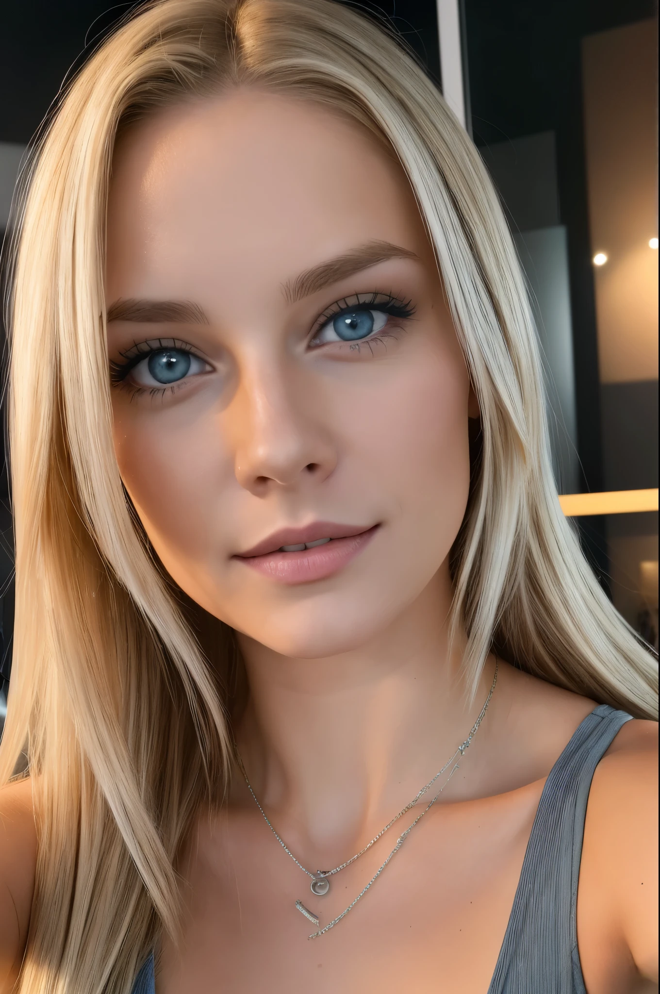 (Selfie, Draufsicht: 1.4), (full entire body: 1.4), RAW UHD portrait of a 24-year-old blonde (Blue-eyed woman) Spazierengehen auf einer Party, Menschen im Hintergrund, (Rock), (Spaltung ), Details (Gewebe!, Haar!, Helligkeit, Farbe!!, Benachteiligungen: 1.1), Strahlende Augen mit hoher Detailgenauigkeit (Blick in die Kamera), SLR-Beleuchtung, Spiegelreflexkamera, ultra quality, Sharpness, Depth of field, Getreidefolie (Mitte), Fujifilm XT3, 