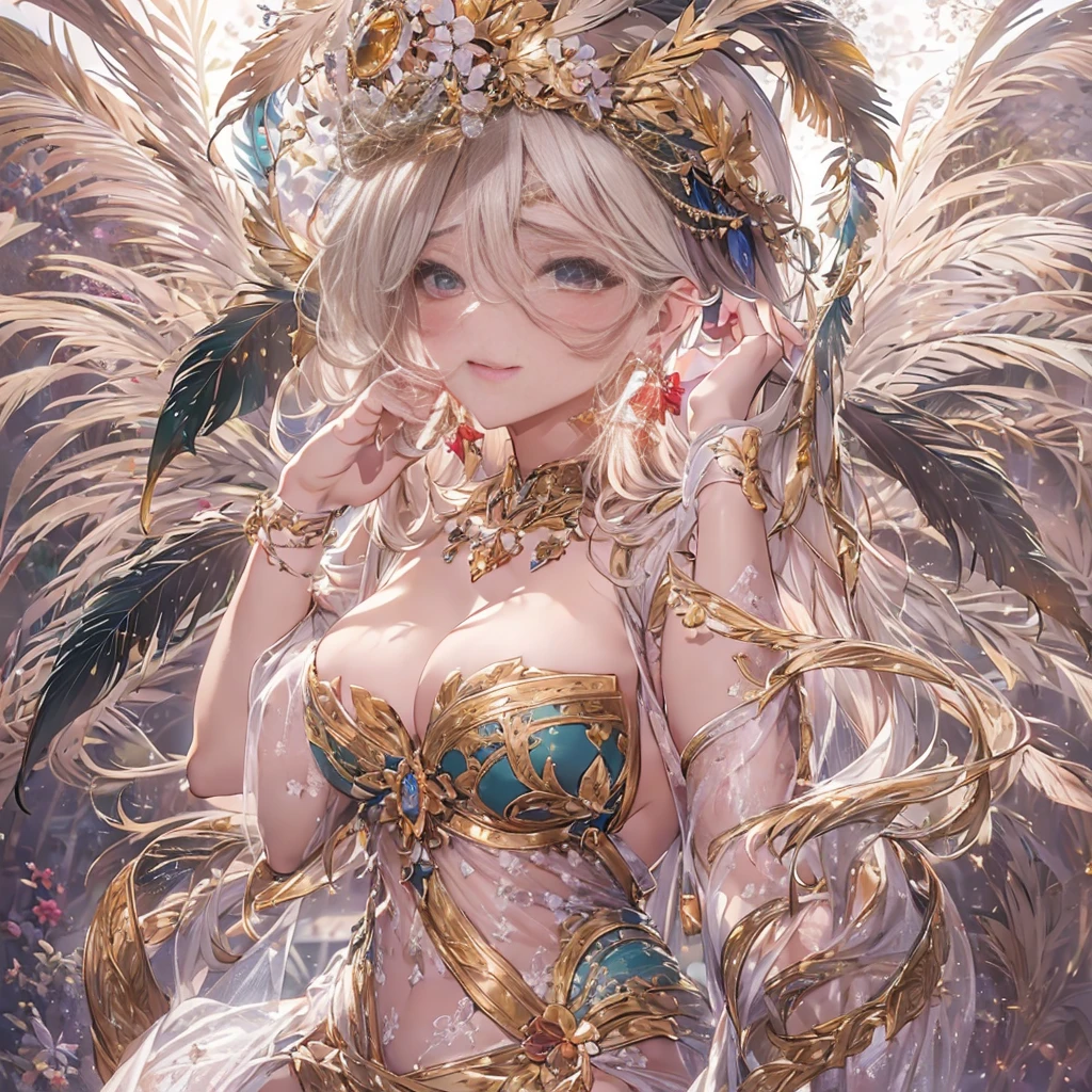 (超High resolution,realistic,最high quality,realistic),(8K,RAWphotograph,最high quality,masterplece),real person,photograph,mature woman、sensual curves、huge breasts、thighs、bubble、お尻のmasterpiece, 最high quality, Super detailed, full body shot, mature woman, beautiful mature woman, nightgown and underwear, enchanting smile, thick lips, Chubby lips, blush, looking at the viewer, provocative expression, beautiful髪型, cleavage, Plump、curvy hips、attractive face、sexy lingerie、an inviting gaze、Expression of emotions、Lewd underwear、(((erotic see-through lingerie set)))、Standing position、gorgeous accessories 、big breastsの女性, bare shoulders, golden hair, colored feather, metal ornaments, colored flowers, particle, light, (masterpiece, 最high quality, 最high quality, official art, beautiful and aesthetic:1.2), (1 girl:1.3), very detailed,(fractal art:1.1),(colorful:1.1)、(flowers:1.3),most detailed,(zentangle:1.2), (dynamic pose), (abstract background:1.3), (shiny skin), (lots of colors :1.4), ,(earrings:1.4), (feather:1.4),masterpiece, 最high quality, Super detailed, 30~40 years, full body shot, beautiful 、various hairstyles,gold headband,plump breasts,beautiful butt,greek clothing,Tulle covers the breasts,perfectly proportioned, detailed clothing details,marble,god statue,cinematic lighting, film grain, Fuji color, 8K, masterpiece, Super detailed, high detail, high quality, High resolution, (((erotic see-through lingerie set)))、gorgeous accessories、raise your butt, from below, (((NSFW:1.2)))、exposed chest、Openwork decoration,(((see through dress)))、(((anatomically correct body))) , 最high quality, Super detailed, (((Lewd underwear)))、raise your butt, from below, (NSFW: 1.4)、exposed chest、(((Healing face)))、Openwork decoration,(((R-18)))、Hakari、thighs, big breasts, Are standing, cowboy shot, blush, 1 girl, (masterpiece:1.3), (High resolution), (8K), (very detailed), perfect face, Nice eyes and face, (((最high quality))), (Super detailed), detailed face and eyes, (alone), High resolution、beautiful目,(((sexy pose)))、(((big breasts)))、((beautiful eyes))、luxury、(((超High resolution)))、(((detailed description)))、(((chubby body shape)))、(((Body parts that match the anatomy)))、beautiful長いまつ毛、Balanced body shape、2Book Arm、2 legs、Legs and arms of just the right size、Fishnet tights、glamorous、Clear white and black eyes、鬠红、lipstick、glitter