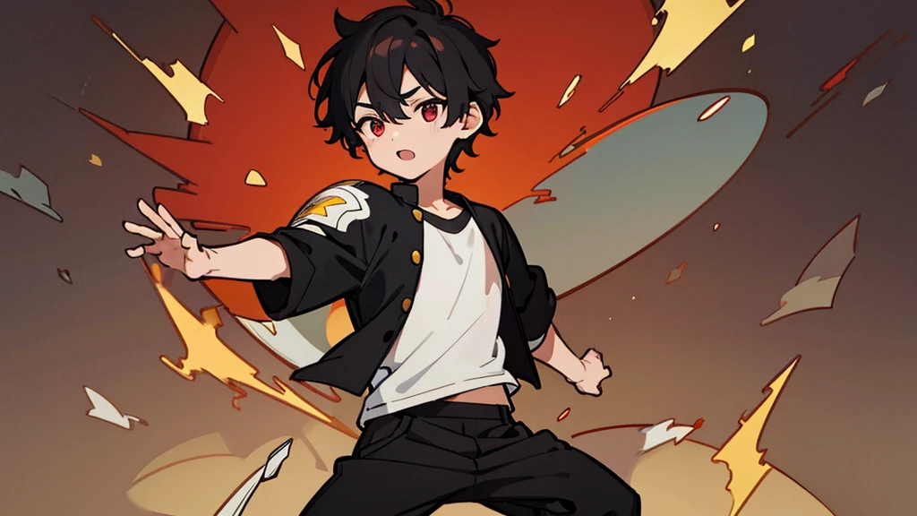 Asian man, dark hair, dark eyes, narrow eyes, white skin, black t-shirt, highres pants., ultrasharp, masterpiece