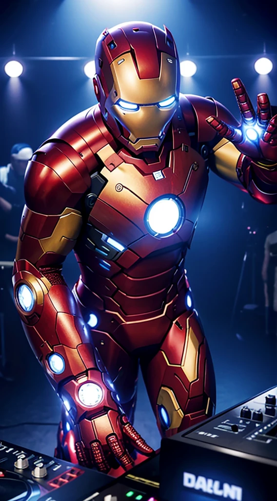 DJ 'IRONMAN' playing at the club, 8k