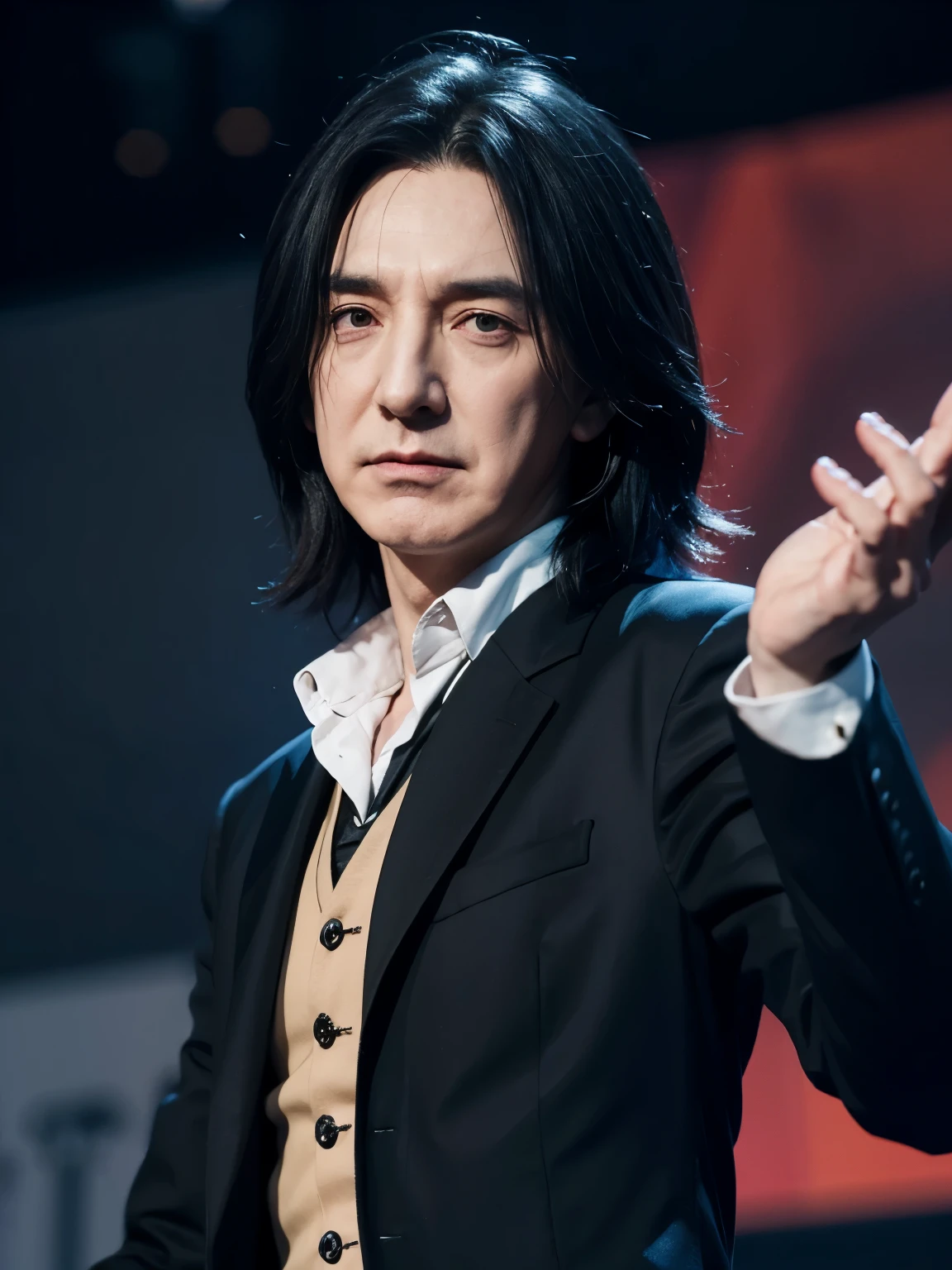 Severus Snape became a male idol，Dancing on stage，meticulous portrait