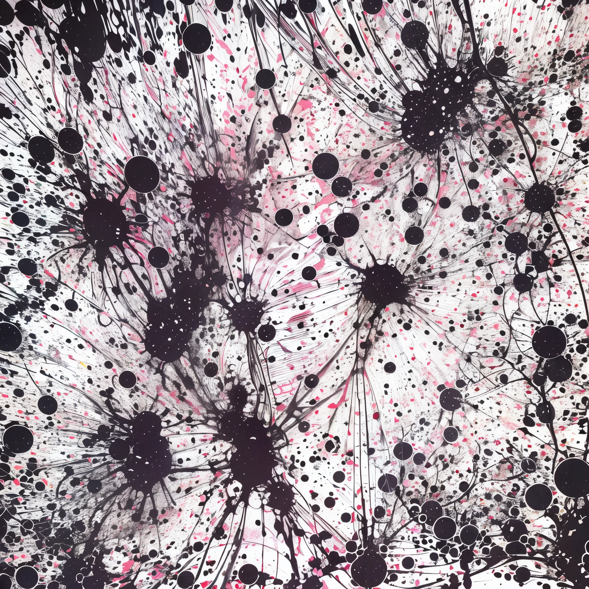 black and white ink splatter, riot, chaos, artistic