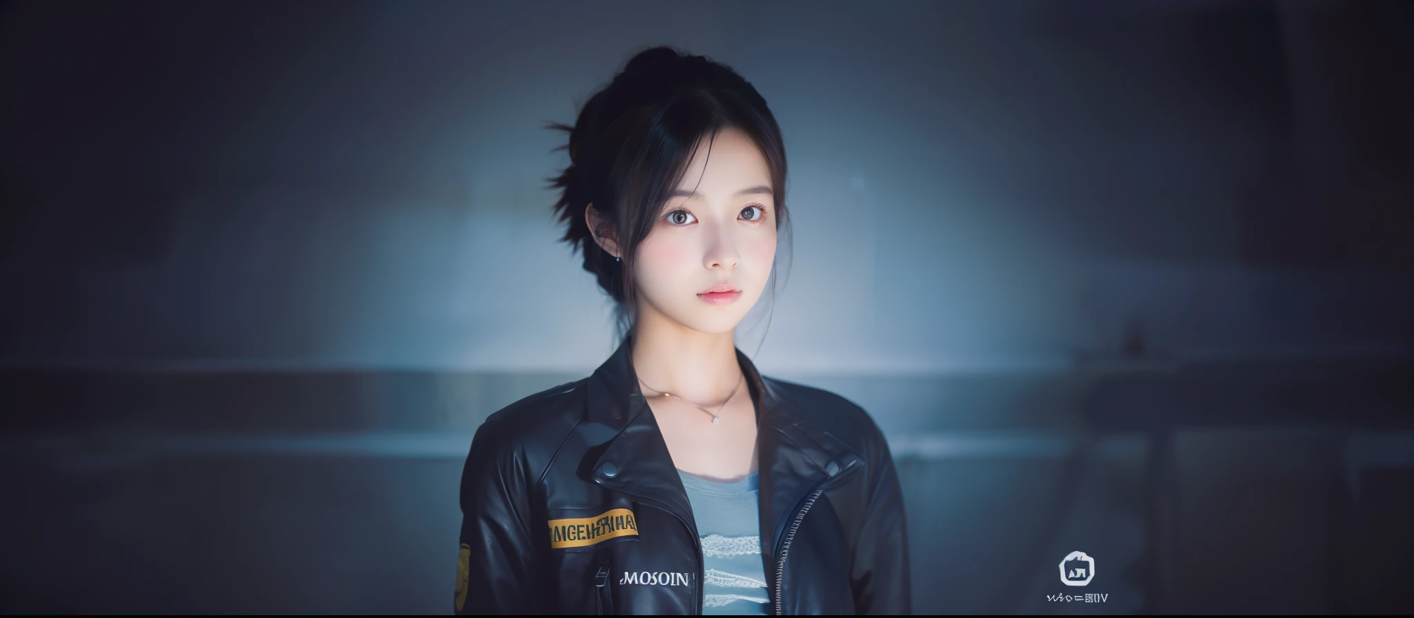 ulzzang -6500-v1.1, (Raw photo:1.2), (Photorealsitic), Beautuful Women、17 age 、body shot、snowscape、