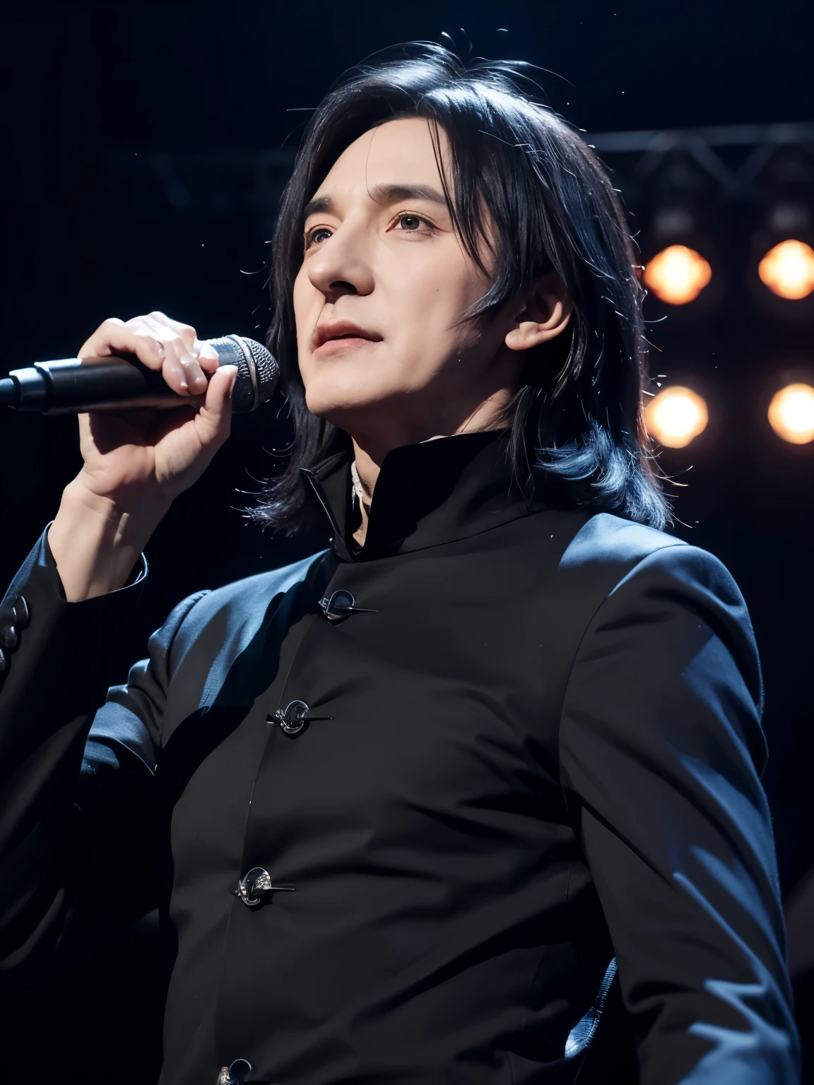 Severus Snape became a male idol,Sing and dance on stage,meticulous portrait