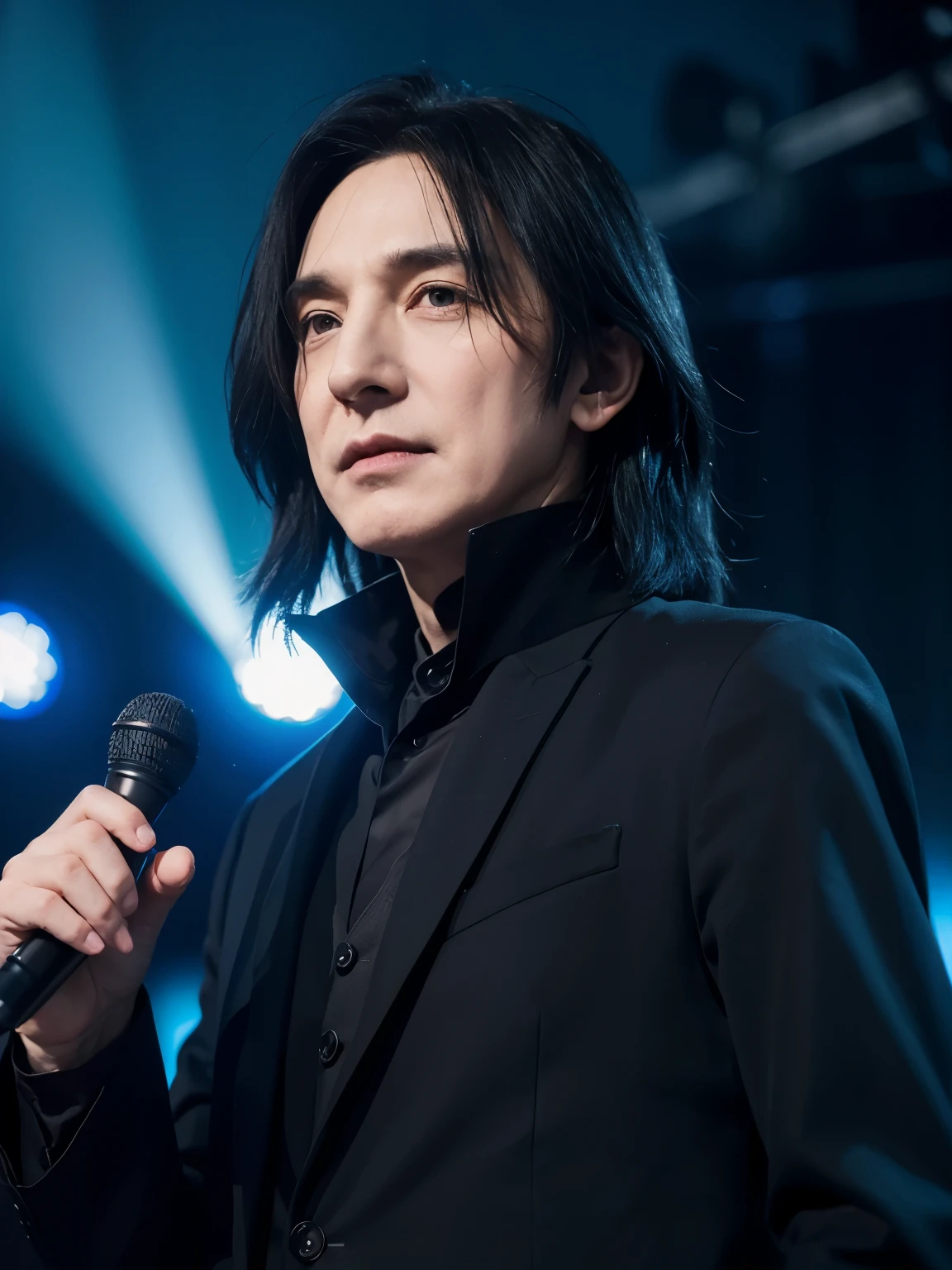 Severus Snape became a male idol,Sing and dance on stage,meticulous portrait