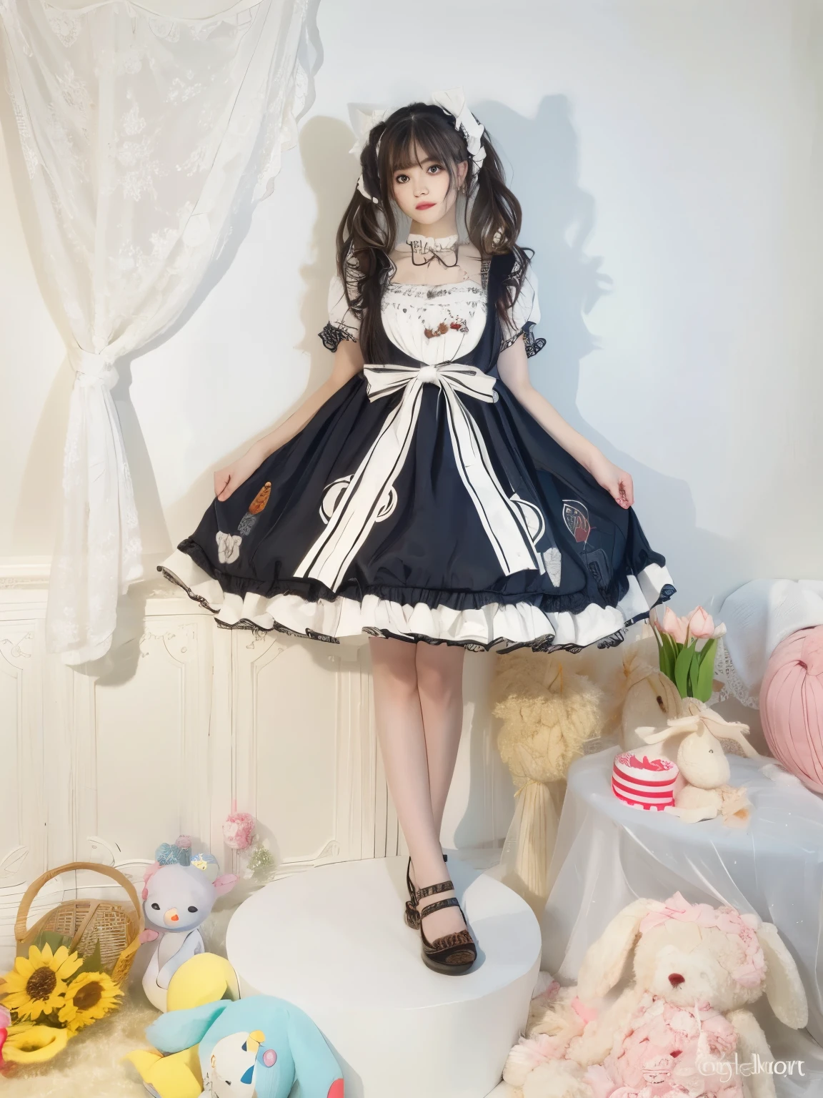 Lolita,Sword eyebrows,Greek nose,beautiful woman