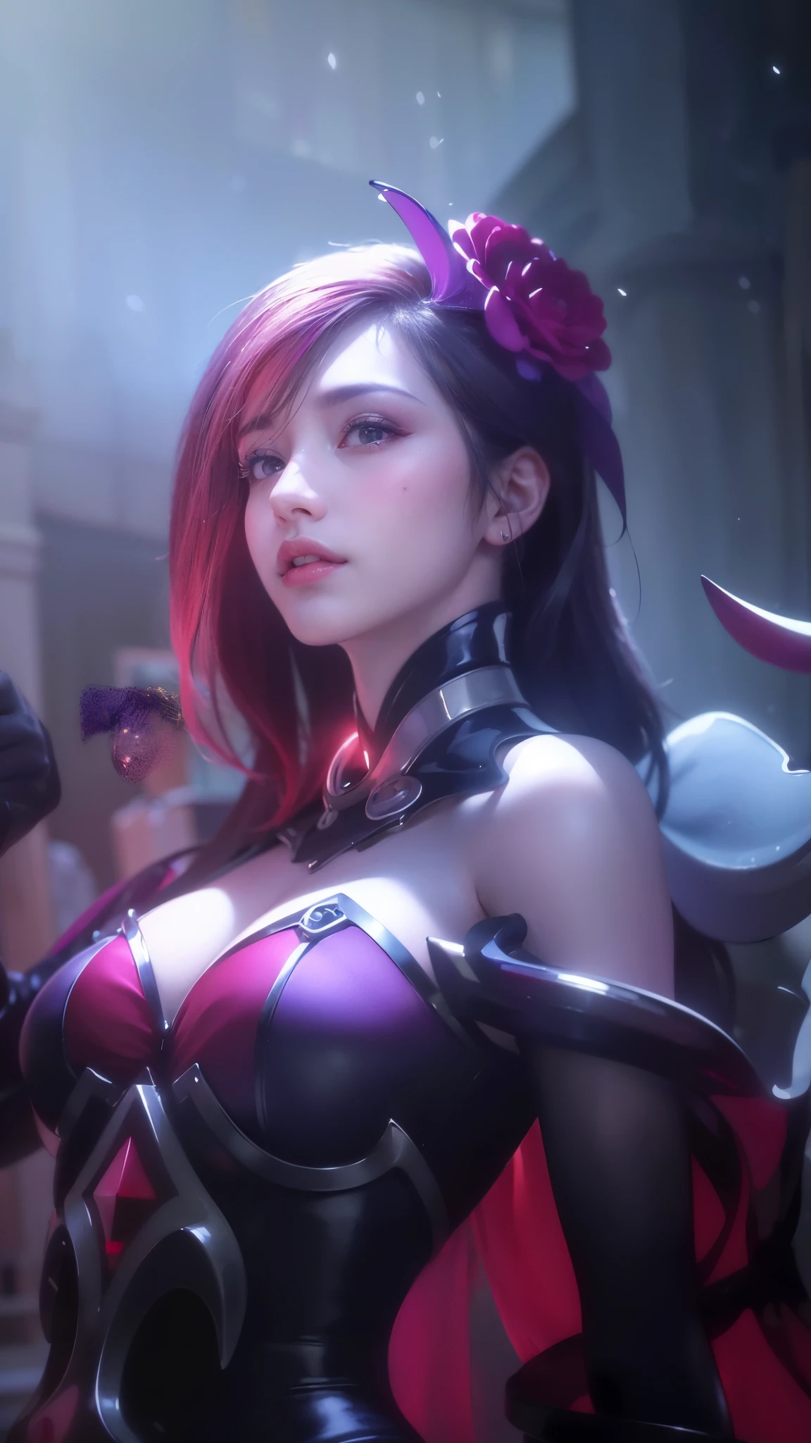 (8k, RAW photo, photorealistic:1.25) ,( lipgloss, eyelashes, gloss-face, glossy skin, best quality, ultra highres, depth of field, chromatic aberration, caustics, Broad lighting, natural shading,) looking at viewer with a serene and goddess-like happiness,