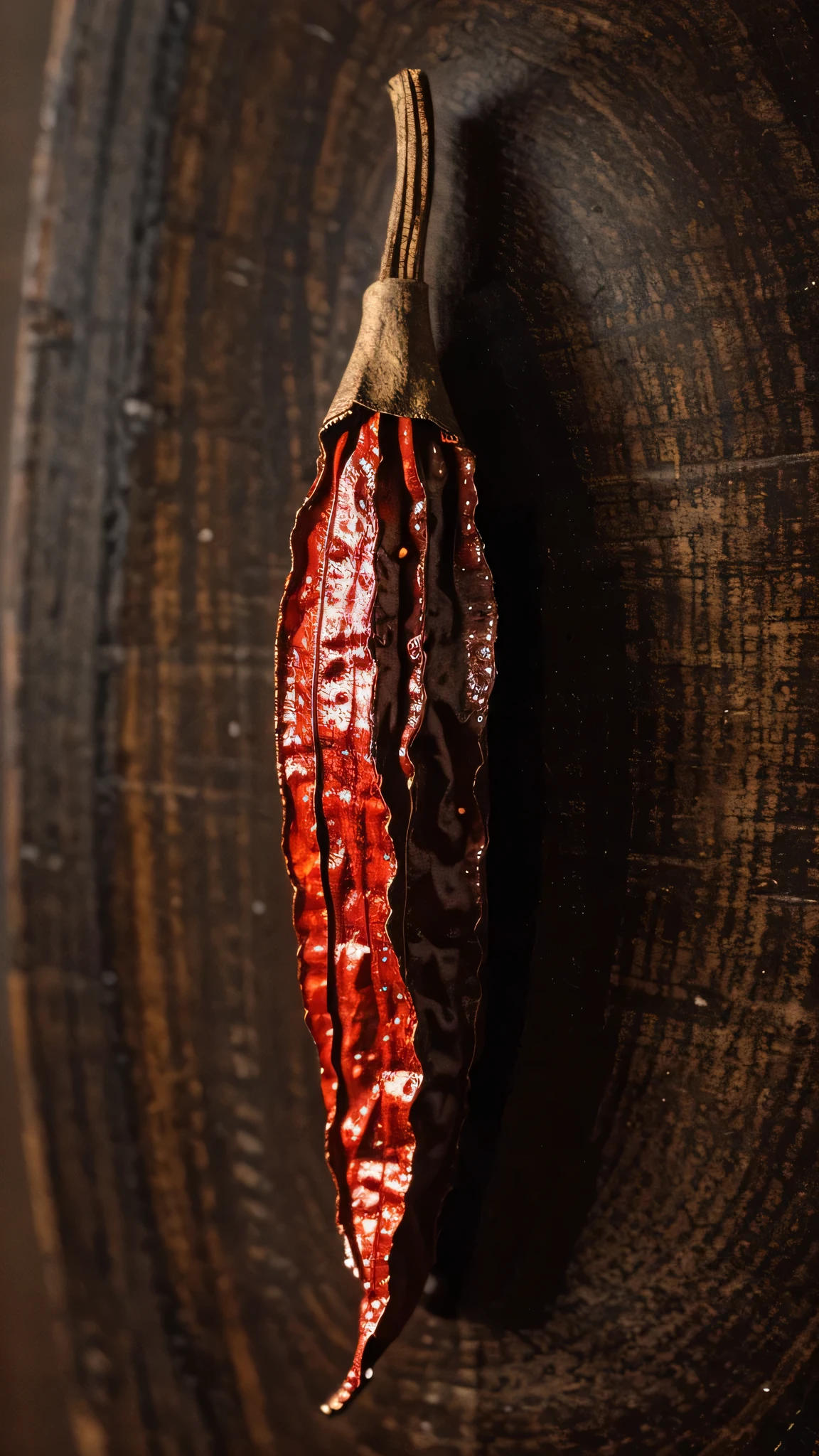 ( absurdly , high quality , super detailed ) ,( Hand detailed ) ,Full screen red dried chili pepper,Background Black