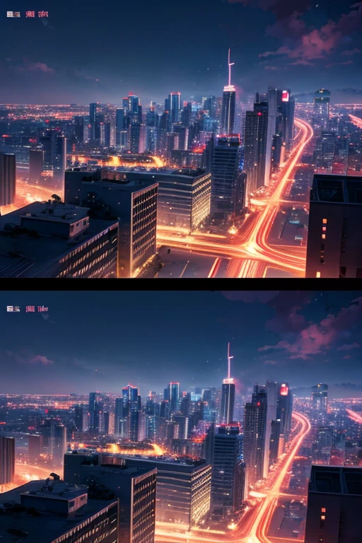 Night view of buildings with street lights and street signs, 九郎anime screenshot, 2 0 1 9 anime screenshot, Screenshots from animated movies, Screenshots from the 2012 animation, Animation movie screenshots, Rio de Janeiro in animation, Madhouse studio anime style, Anime screenshots, Random background scene, anime screenshot