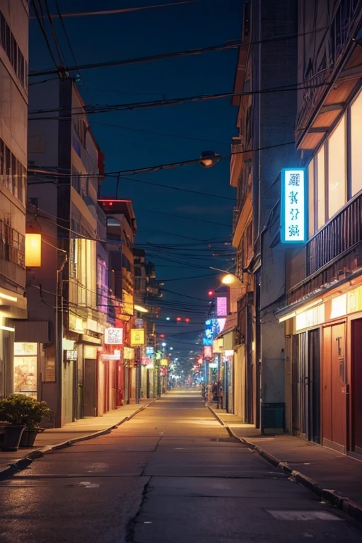 Night view of buildings with street lights and street signs, 九郎anime screenshot, 2 0 1 9 anime screenshot, Screenshots from animated movies, Screenshots from the 2012 animation, Animation movie screenshots, Rio de Janeiro in animation, Madhouse studio anime style, Anime screenshots, Random background scene, anime screenshot