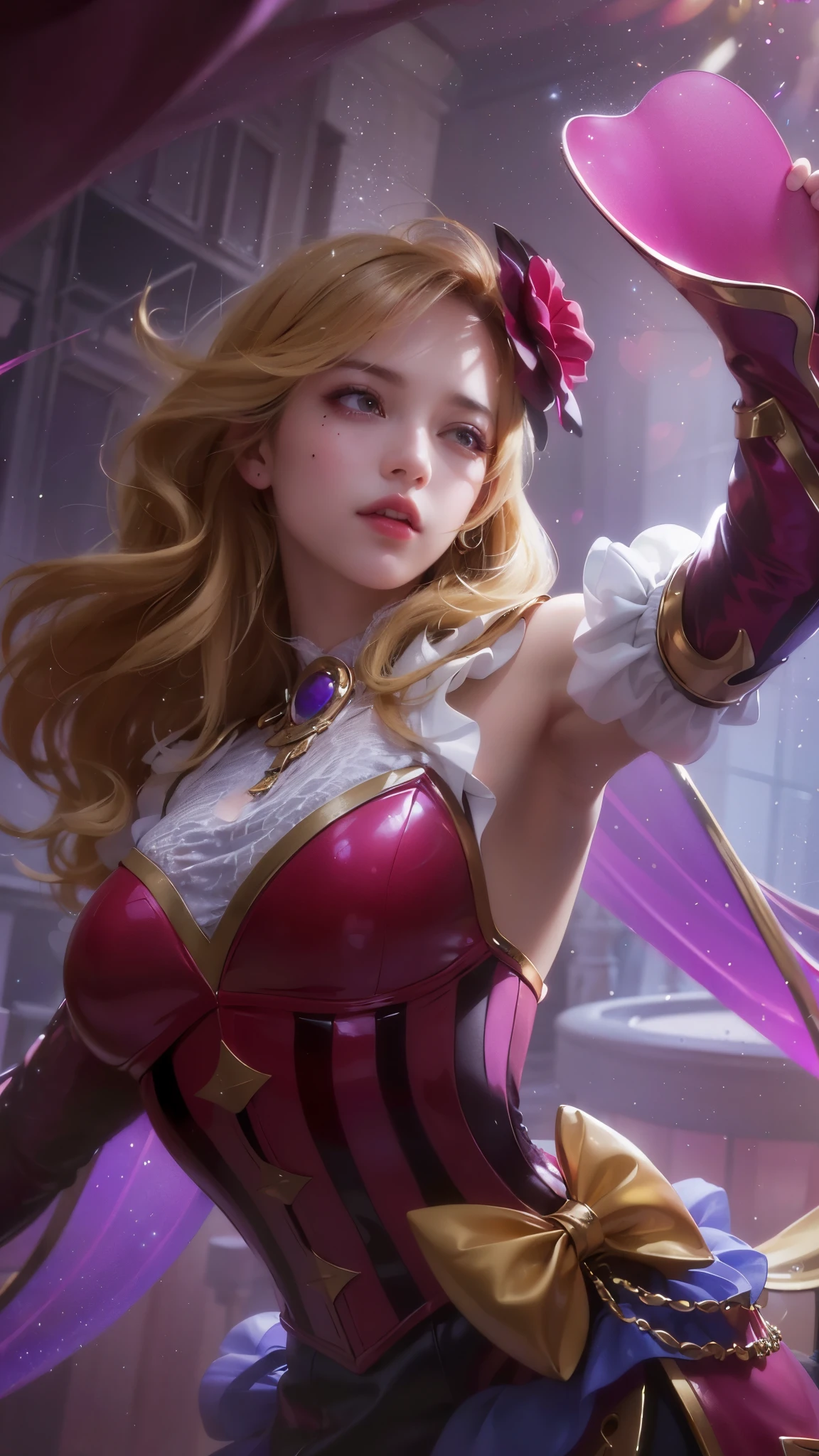 (8k, RAW photo, photorealistic:1.25) ,( lipgloss, eyelashes, gloss-face, glossy skin, best quality, ultra highres, depth of field, chromatic aberration, caustics, Broad lighting, natural shading,) looking at viewer with a serene and goddess-like happiness,