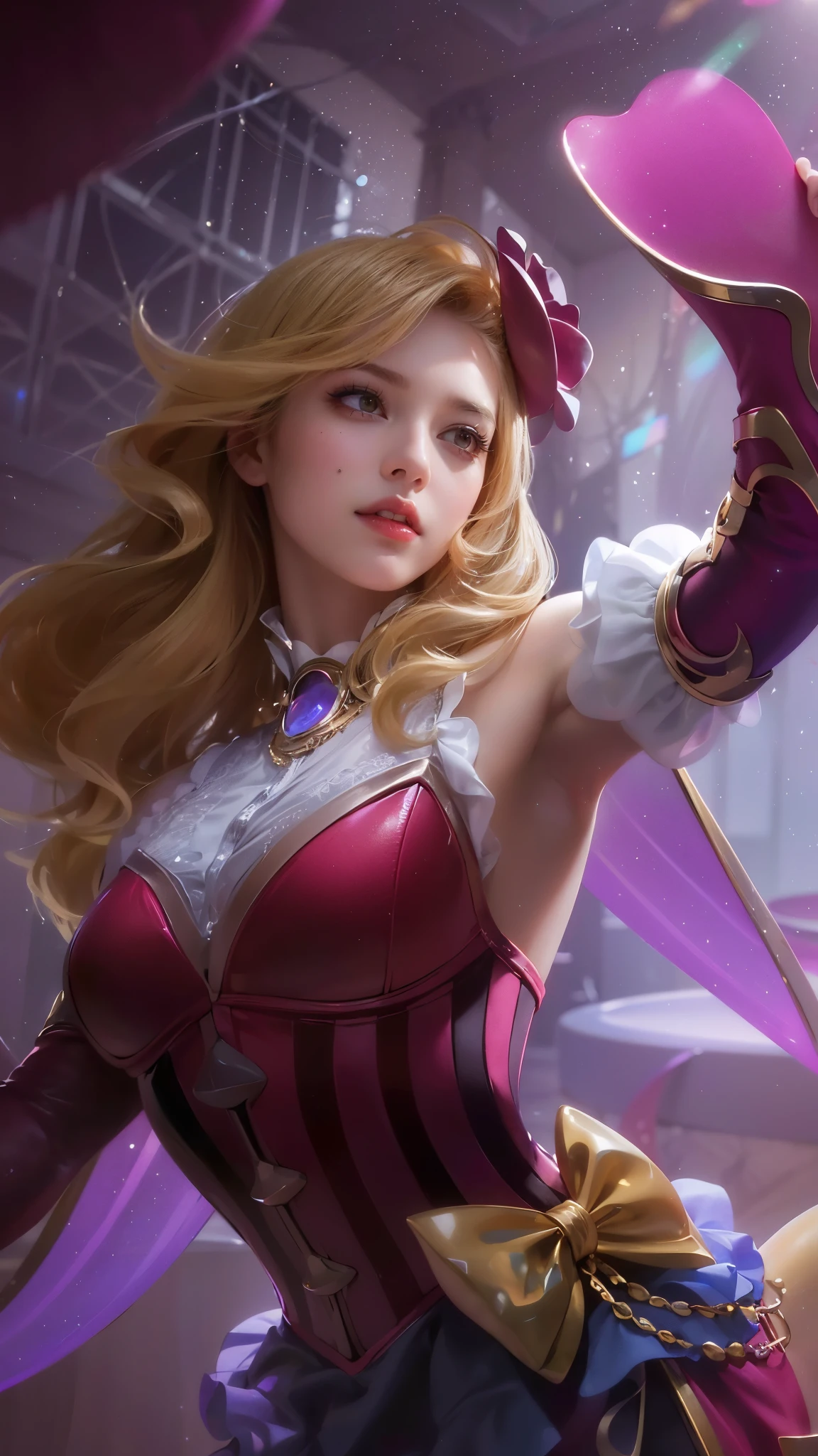 (8k, RAW photo, photorealistic:1.25) ,( lipgloss, eyelashes, gloss-face, glossy skin, best quality, ultra highres, depth of field, chromatic aberration, caustics, Broad lighting, natural shading,) looking at viewer with a serene and goddess-like happiness,