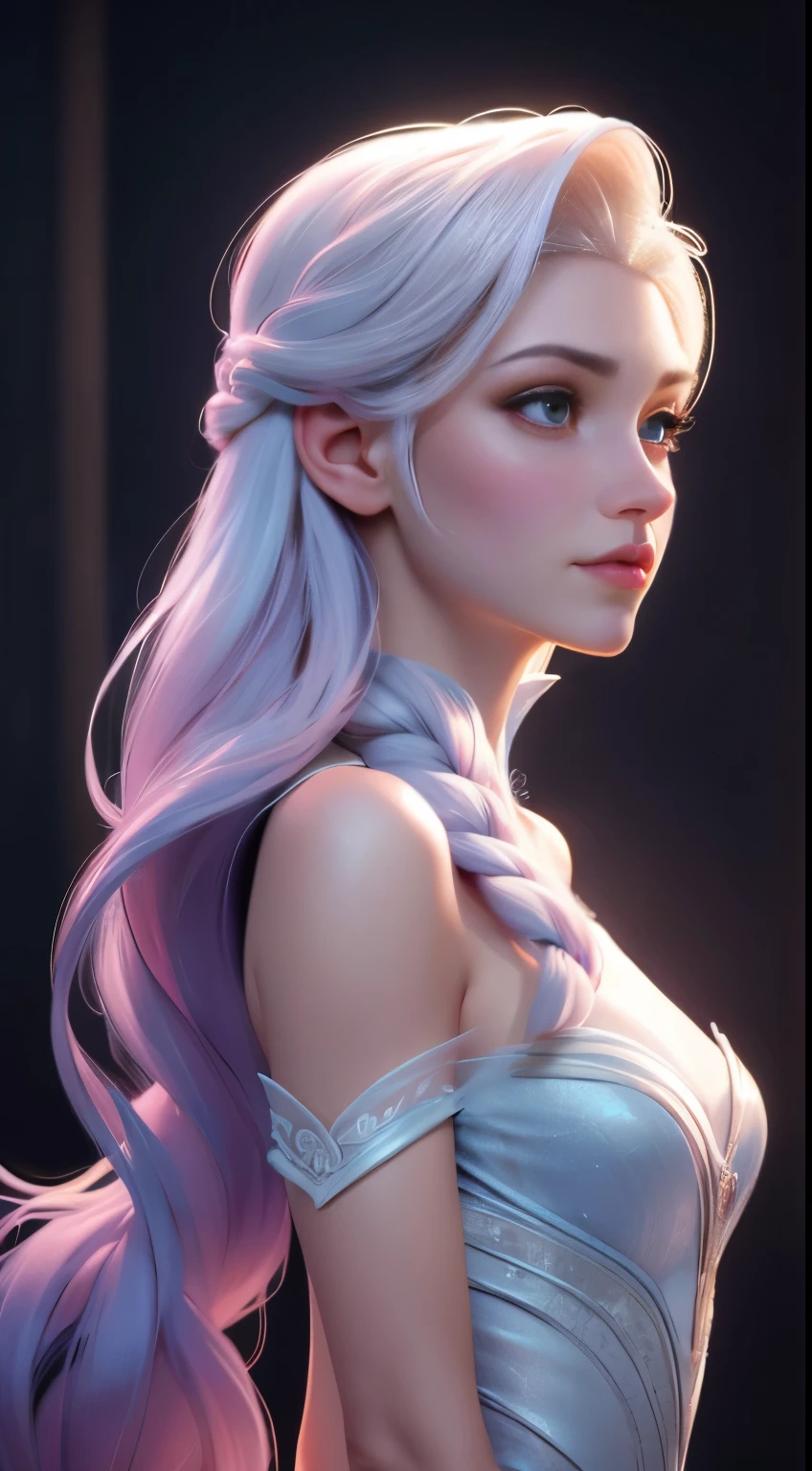 (elsa frozen-rose quartz SU mezclando modelos .) (ultra FUSIÓN) Highly detailed CG unity 8k wallpaper, style shot, complex, high detail, dramatic, highest quality movie still image, very detailed, masterpiece, best quality, character design, Elsa, Elsa from Frozen,Diamante Rosado fusión (( Dark style)), realistic ultra-detailed rendering style, natural light, sharp character design, (hard focus, 8k), (((natural skin texture))), 8k textures, soft cinematic lighting, adobe lightroom, dark room, hdr, Sophisticated, Elegant, Rich Detail, Sharp Focuilm Look) )), Soothing Tones, Detail Frenzy, Intricate Detail, Super Detail, Low Contrast, Soft Film Lighting, Dull Colors, Exposure Blending, HDR, Fade, 35mm, f/1.4, ISO64, f16, 25 sec.