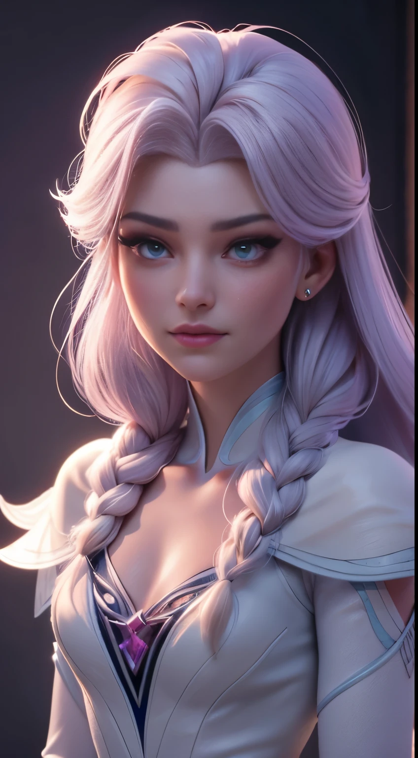 Elsa frozen Rose Quartz S.U fusión. Highly detailed CG unity 8k wallpaper, style shot, complex, high detail, dramatic, highest quality movie still image, very detailed, masterpiece, best quality, character design, Elsa, Elsa from Frozen, (( Dark style)), realistic ultra-detailed rendering style, natural light, sharp character design, (hard focus, 8k), (((natural skin texture))), 8k textures, soft cinematic lighting, adobe lightroom, dark room, hdr, Sophisticated, Elegant, Rich Detail, Sharp Focuilm Look) )), Soothing Tones, Detail Frenzy, Intricate Detail, Super Detail, Low Contrast, Soft Film Lighting, Dull Colors, Exposure Blending, HDR, Fade, 35mm, f/1.4, ISO64, f16, 25 sec.