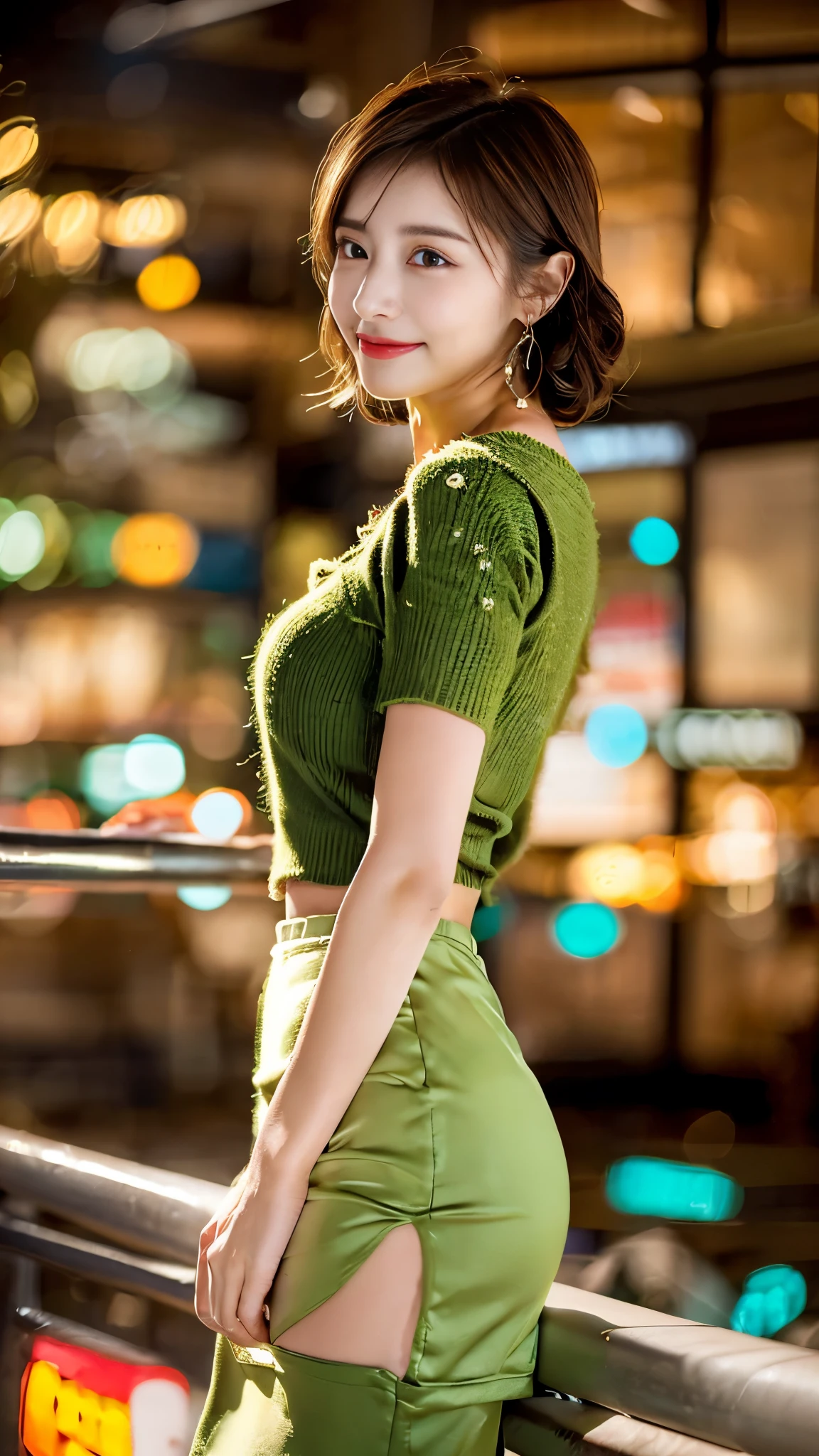 masterpiece、Highest quality、Official Art、Highly Detailed CG Wallpaper in Unity 8K、Tank top、Like a 、Very delicate and beautiful、Ultra-high resolution、(Photorealistic:1.4)、Golden Hour Lighting、(Upper body)、(プラチナshort hair:1.2)、(Puffy eyes)、Looking at the audience、Facing forward、Detailed face、mini skirt、Walking、corridor、short hair、A sloppy smile