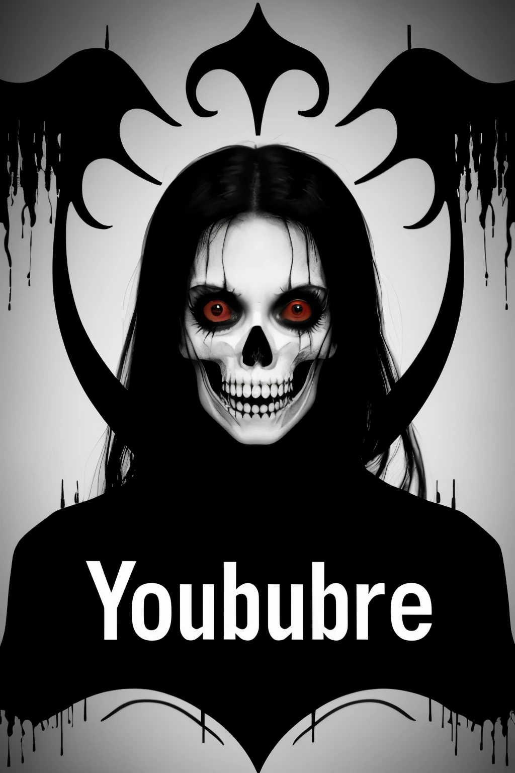 a scary youtube channel logo