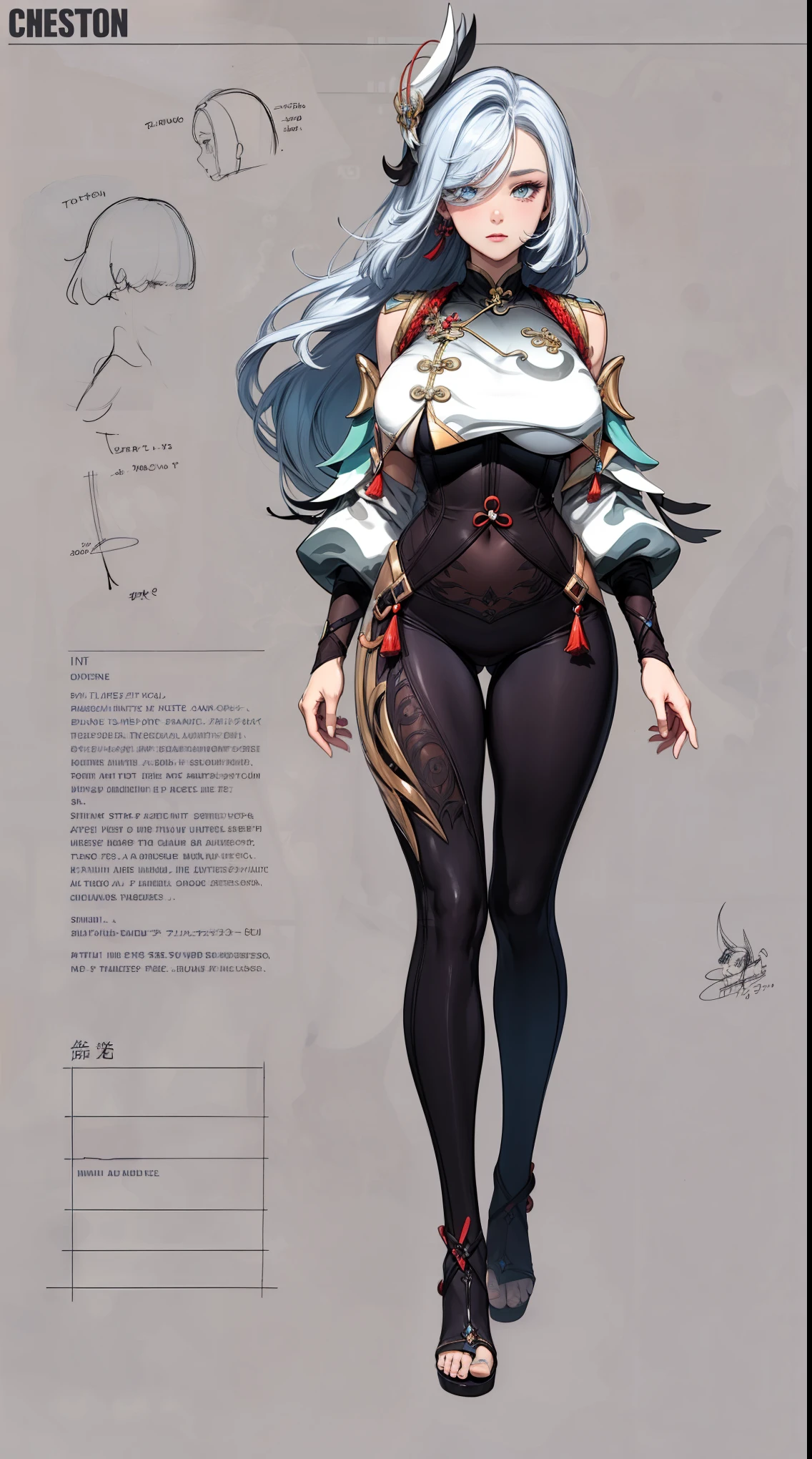 girl, solo, full body, from head to toe, standing, (Huge_Breasts:1.3),

Character Design Sheet, character reference sheet, character turn around,

ShenheV4, long hair