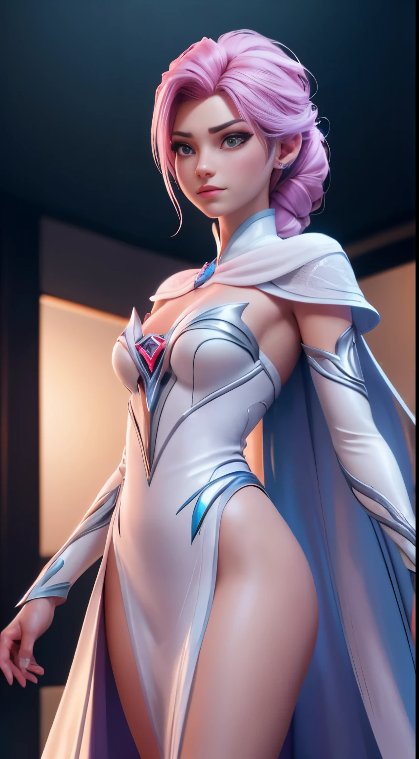 Elsa frozen Elita One Transformers Prime fusión. Highly detailed CG unity 8k wallpaper, style shot, complex, high detail, dramatic, highest quality movie still image, very detailed, masterpiece, best quality, character design, Elsa, Elsa from Frozen, (( Dark style)), realistic ultra-detailed rendering style, natural light, sharp character design, (hard focus, 8k), (((natural skin texture))), 8k textures, soft cinematic lighting, adobe lightroom, dark room, hdr, Sophisticated, Elegant, Rich Detail, Sharp Focuilm Look) )), Soothing Tones, Detail Frenzy, Intricate Detail, Super Detail, Low Contrast, Soft Film Lighting, Dull Colors, Exposure Blending, HDR, Fade, 35mm, f/1.4, ISO64, f16, 25 sec.