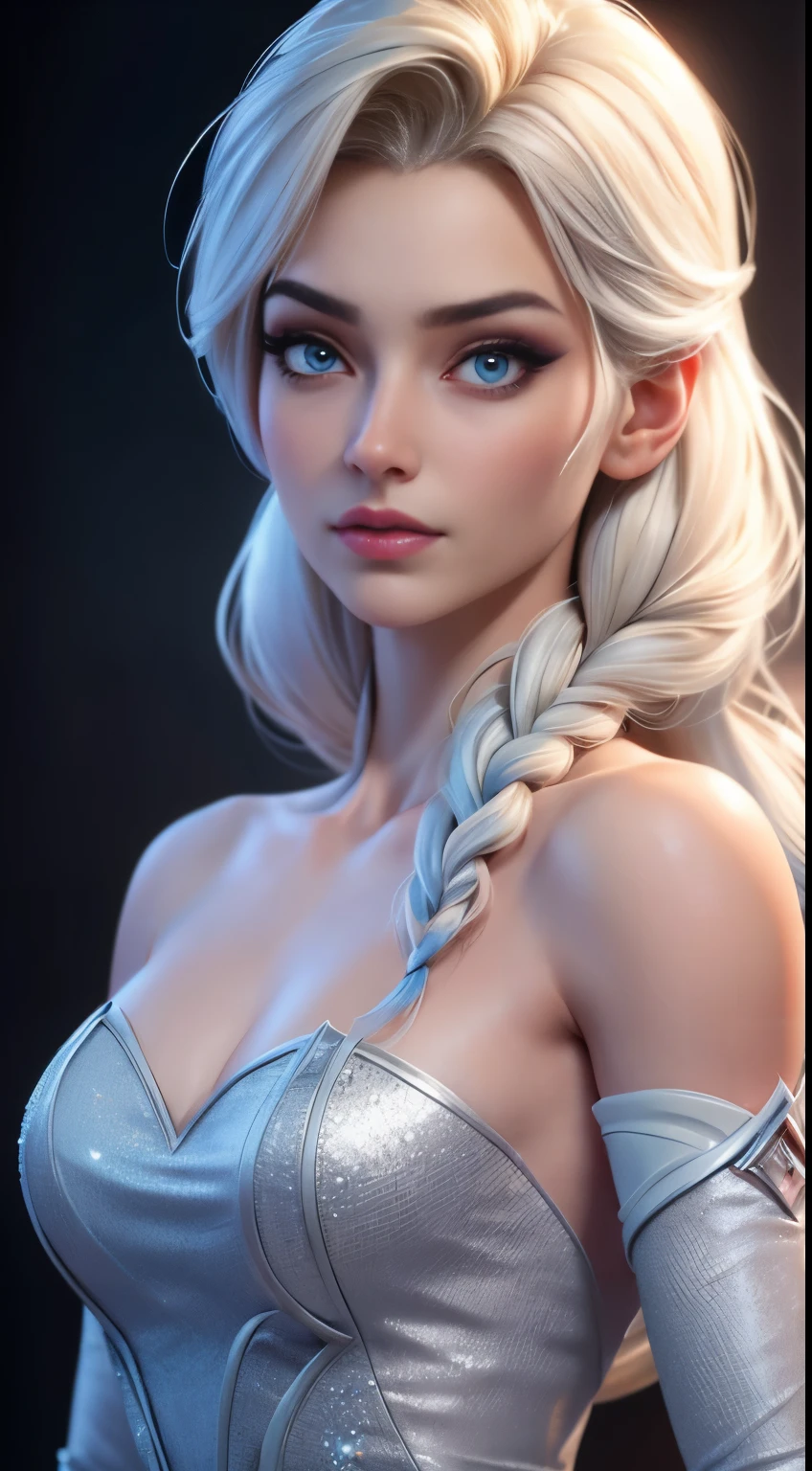 (Elsa frozen Diamante Rosado fusión.) Highly detailed CG unity 8k wallpaper, style shot, complex, high detail, dramatic, highest quality movie still image, very detailed, masterpiece, best quality, character design, Elsa, Elsa from Frozen, (( Dark style)), realistic ultra-detailed rendering style, natural light, sharp character design, (hard focus, 8k), (((natural skin texture))), 8k textures, soft cinematic lighting, adobe lightroom, dark room, hdr, Sophisticated, Elegant, Rich Detail, Sharp Focuilm Look) )), Soothing Tones, Detail Frenzy, Intricate Detail, Super Detail, Low Contrast, Soft Film Lighting, Dull Colors, Exposure Blending, HDR, Fade, 35mm, f/1.4, ISO64, f16, 25 sec.