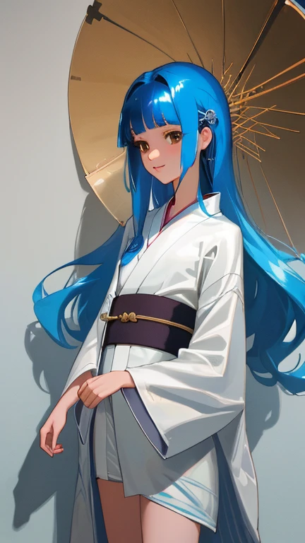 {{{{amazing quality, great quality, high quality, very aesthetic, aesthetic, best quality}}}},
realistic, photo, shadow, Three-dimensional, absurdres, Digital art,
{{{{Magical girl}}}}, beautiful girl, one girl,
light blue hair, long straight hair, hair, trimmed hair, shiny hair, blunt bangs, short sideburns,
brown eyes, tareme,
{{flat chest}}, {{small breasts}}, {{detailed body}}, slim thighs, thin thighs, white kimono, yellow kimono obi, skull-shaped hairpin,