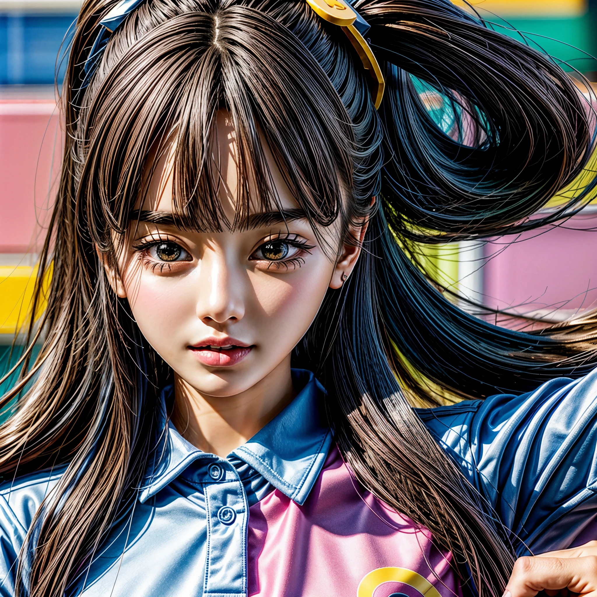 KAWAII girl, 9 grids, 9 poses and expressions, different emotions, extremely detailed KAWAII face, school uniform, (ultra-realistic:1.37), (NSFW:-0.95), colorful, soft lighting, 3D rendering, vibrant colors, cute and vibrant