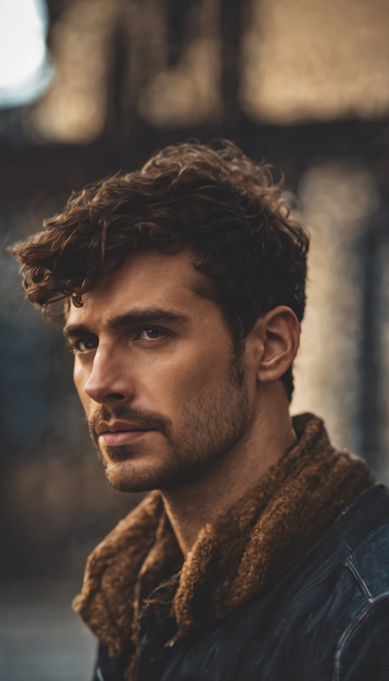 close-up portrait photo of a 29 year old man, handsome, 8k uhd, high quality, dramatic, cinematic