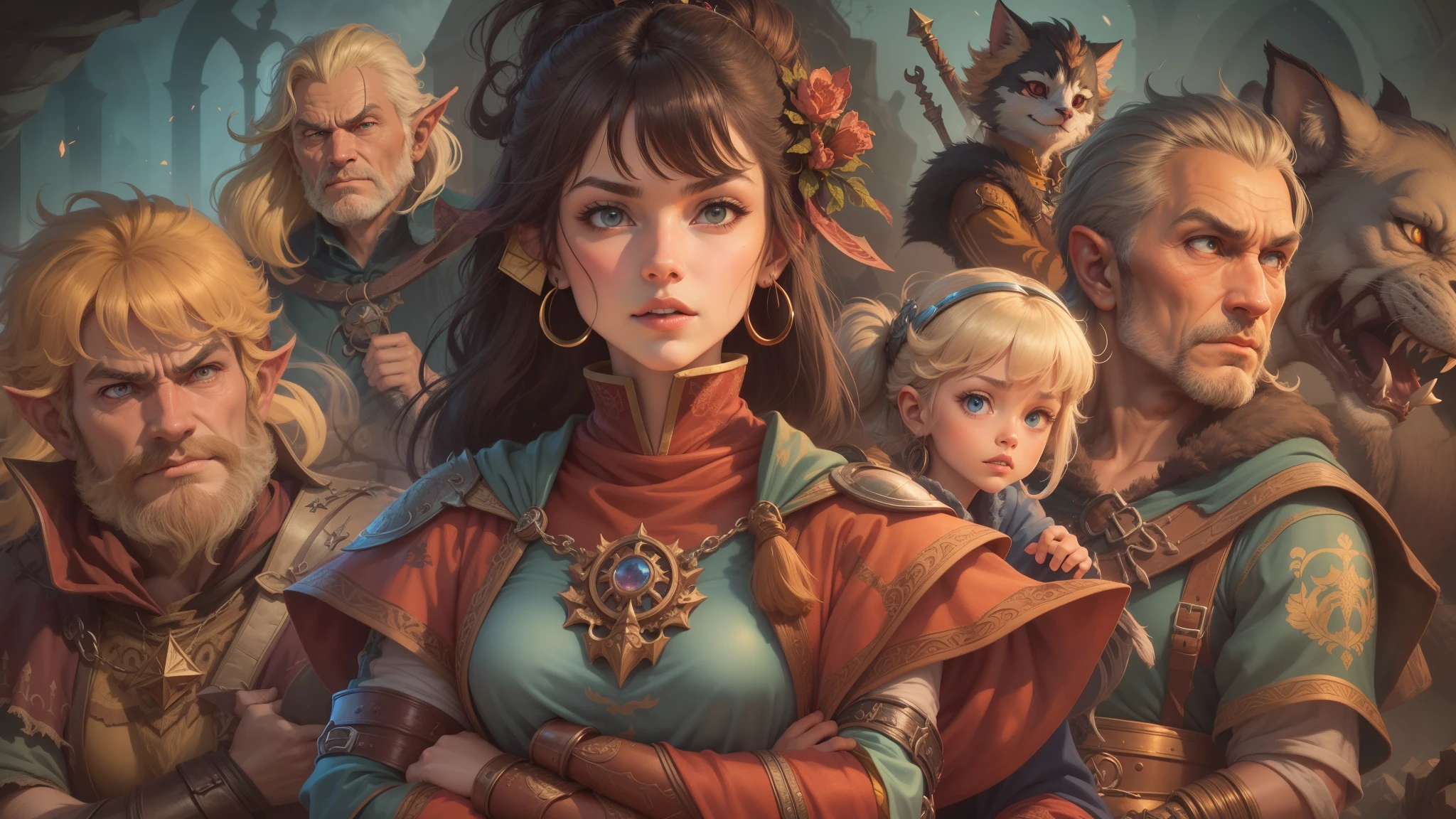 Dungeons and Dragons Cartoon TV Series, stunning image, 8k