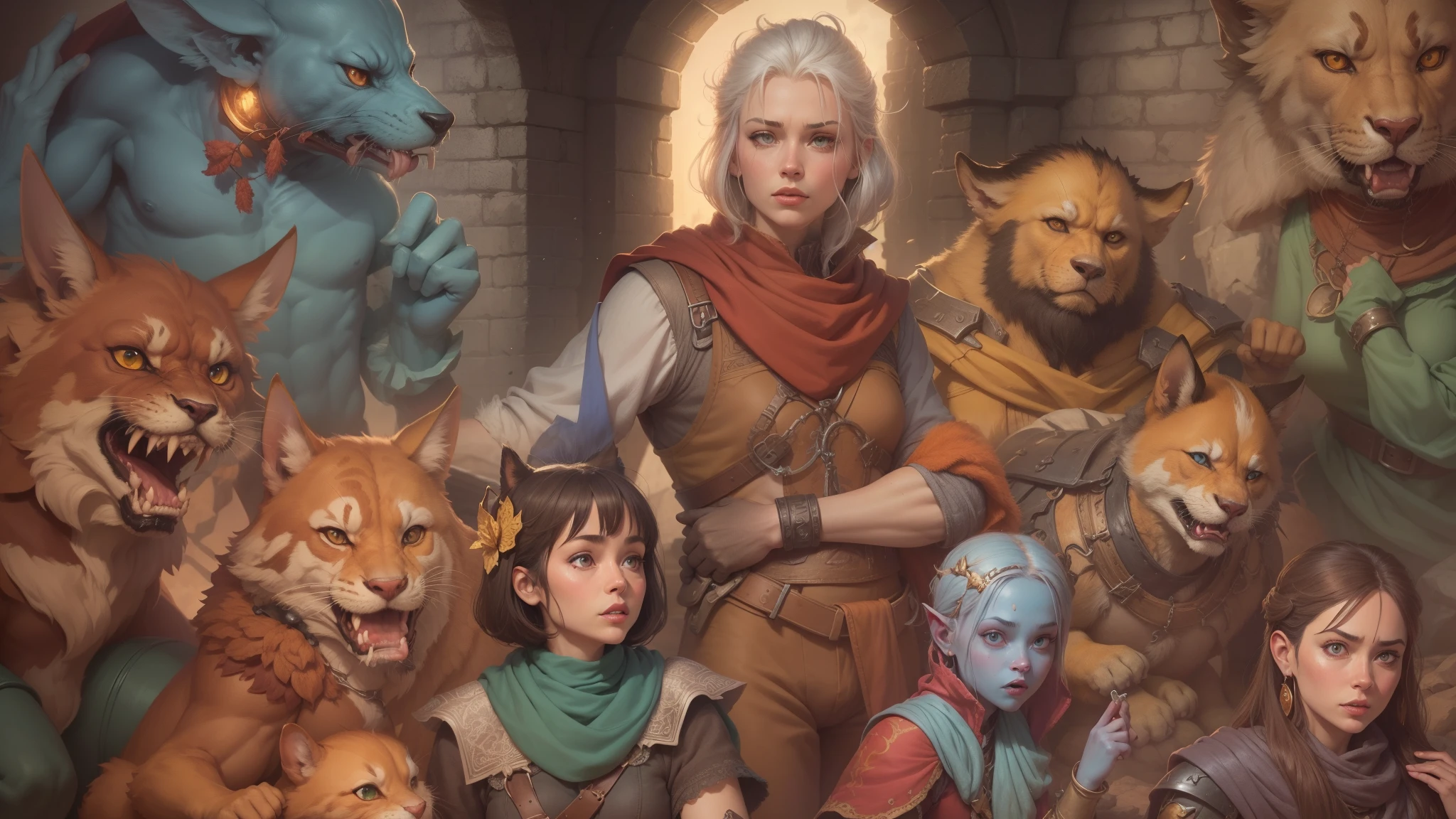 Dungeons and Dragons Cartoon TV Series, stunning image, 8k