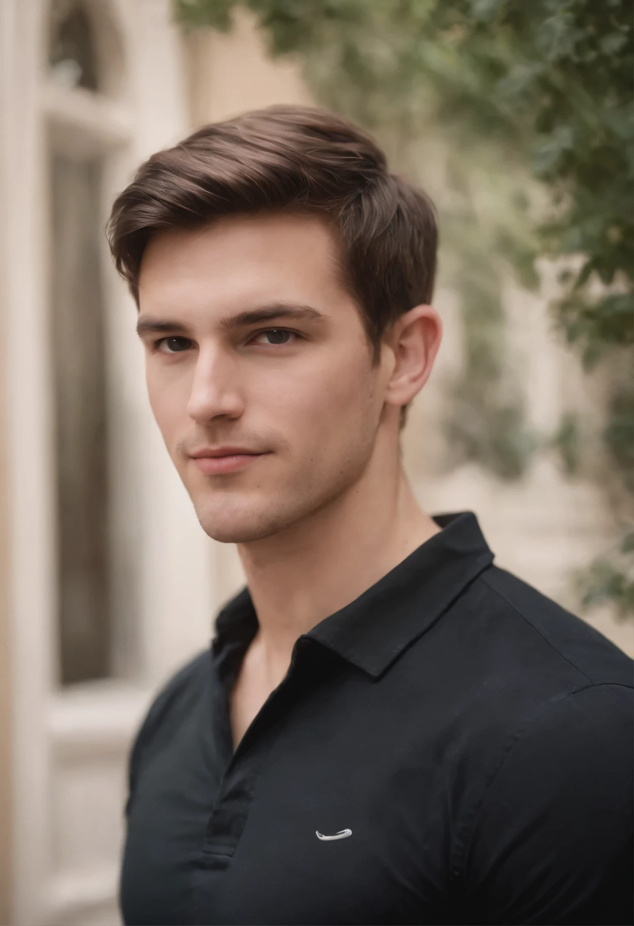 Create a Disney Pixar Style Poster for a Bianchi Name Animation featuring an athletic, norhern European looking white man that is 24 years old wearing a black shirt, segurando um microfone e pregando para muitas pessoas