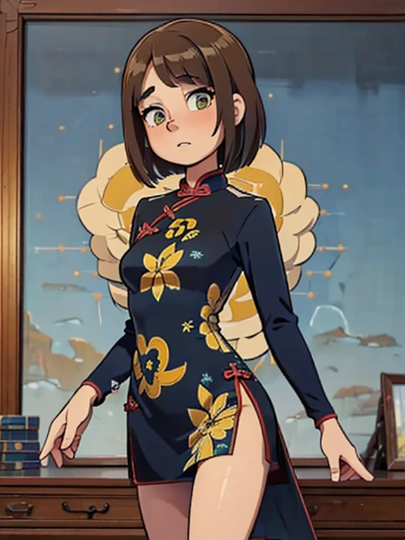 masterpiece; style: Daily; required background: residential and educational premises of the Women's Academy of Performing Arts and Fine Arts(Nature of Russia, winter, Snowfall); обязательный style одежды: strict modest (short tight-fitting silk Qipao or Cheongsam on the naked body, wool socks and boots)(without makeup and cosmetics)(Absolutely everyone goes without panties or bra); (absolutely no embarrassment in front of each other, normal light-hearted communication and everyday interactions)(normal school life for teenagers); Characters: Women, girls(возможны зрелые Women до 30 лет и юные girls 17 лет)((must have at least 3 different girls in the frame(3-4))); everyone is very nice and beautiful, must have a proportional build, beautiful figure(options: Model, Sports, Chubby); perfect beautiful face; various shapes and sizes of breasts from very small to gigantic,(beautiful realistic proportional breasts, Nipple erection); Different races and skin colors;(sometimes there has to be a muscular african girl)(sometimes an asian girl appears)(sometimes there can be a beautiful fat girl)(often must be a muscular athlete)(girls with model figures predominate)(sometimes there has to be a slender, beautiful, impudent, depraved American woman)(one girl can walk around naked everywhere); different height and weight; A lot of small details of the environment, complex parts, beautiful interesting intricate background of locations; high quality textures, Maximum detail, day light; various free poses, (Different emotions: joying, sadness, fun, an insult, ecstasy, envy, astonishment, disturbance, fright, lust, trick, passion, Love, mystery), various hairstyles; Different hair lengths; various natural hair colors(Brown, Yellow, redheads, Black); Different eye colors; everyday student life, different types of relationships,(((necessarily several different girls in the frame, character interaction required(to look at each other, significant look))))