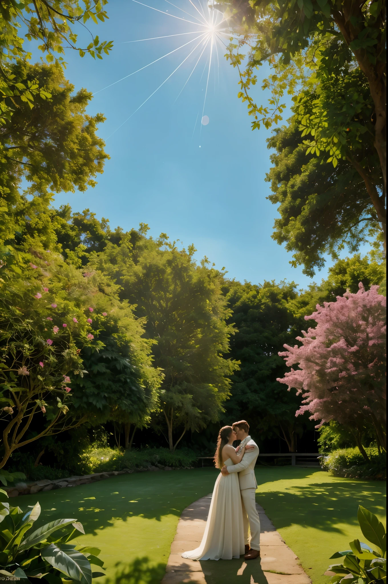 (best quality,4k,8k,highres,masterpiece:1.2),ultra-detailed,(realistic,photorealistic,photo-realistic:1.37),panoramic photo,leather cover,[faded],expelling Adam and Eve from paradise painting,Adam and Eve portrait,[detailed portrait of Adam and Eve],[detailed depiction of the expulsion],[serene natural landscape],angelic figure,struggling Adam and Eve,[expressive emotions],lush greenery,[colorful flora],sunlight streaming through [lush foliage],[golden hour lighting],[dreamy atmosphere],[vibrant colors],angel with majestic wings,Adam with muscular physique,[Eve with flowing hair],[expressive eyes],[soft kisses],tears of regret,forbidden fruit,[angelic expressions],[paradise gates],[soft, warm tones],[harmonious composition],symbolic garden,[calm and serene atmosphere],[authentic textures],dramatic and dynamic composition,lush foliage in the foreground,receding landscapes in the background,detailed facial features,endless panoramic view,breathtakingly magical scenery,radiant and glowing skin tones