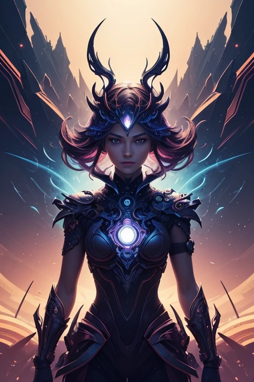 An artwork created with digital techniques, showcasing vibrant colors and intricate details. The main subject of the artwork is a combination of abstract geometric shapes and organic forms, seamlessly blending together. The artwork has a futuristic and surreal atmosphere, with elements of sci-fi and digital manipulation. The use of lighting and shadow adds depth and dimension to the artwork, creating a visually stunning effect. The medium used for this artwork is digital illustration, with a high level of realism and precision. The colors are bold and vivid, with a wide range of hues and tones. The overall composition is balanced and visually appealing, drawing the viewer's attention to the intricate details and patterns within the artwork. The final result is a mesmerizing and captivating piece of art, showcasing the endless possibilities of digital creativity.