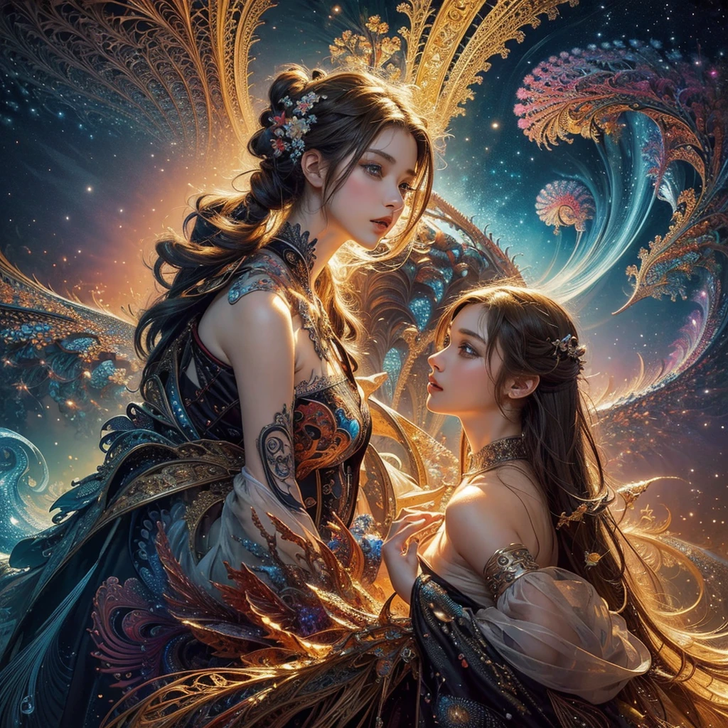 (masterpiece, top quality, best quality, official art, beautiful and aesthetic:1.2), (1girl), extreme detailed,(fractal art:1.3),colorful,highest detailed