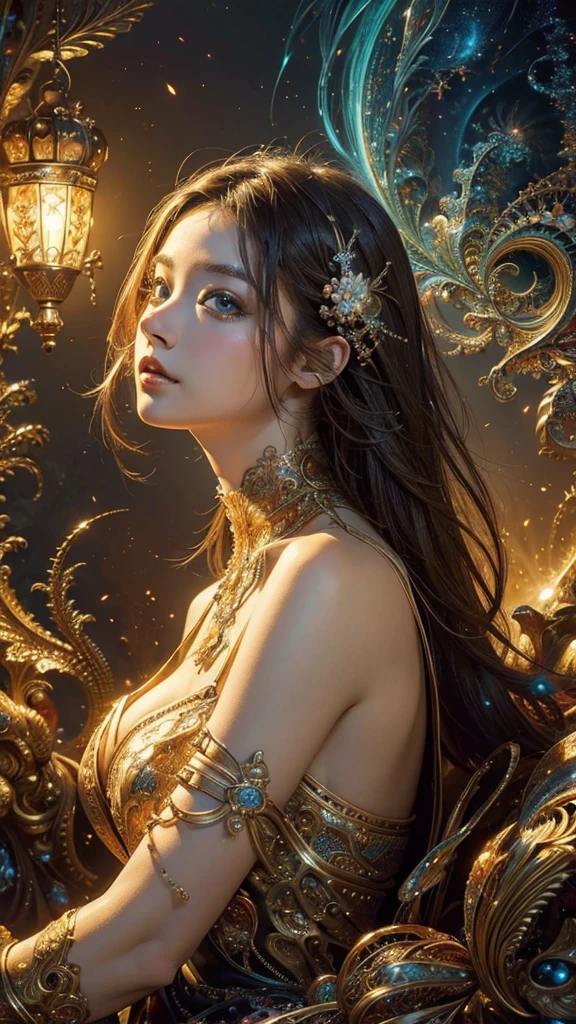 (masterpiece, top quality, best quality, official art, beautiful and aesthetic:1.2), (1girl), extreme detailed,(fractal art:1.3),colorful,highest detailed