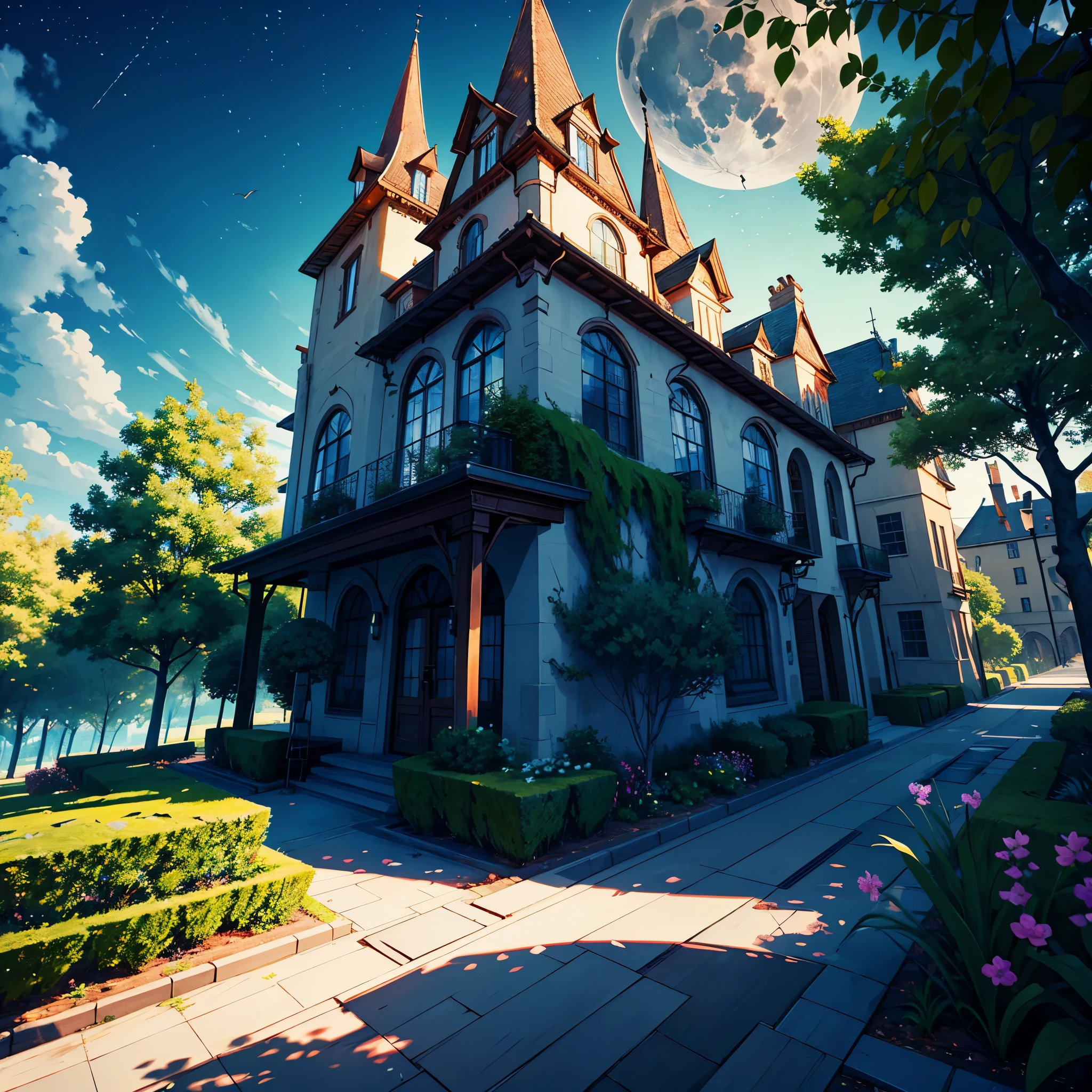 (hyper best quality, ultra_highres, epic masterpiece:1.2),ultra-detailed,(realistic,photorealistic,photo-realistic:1.37),otherworldly city,a city on a tree,a giant world tree with long and big vines,large-sized colorful houses suspended in mid-air by the vines,houses hanging on the branches of the tree,far shot,magical atmosphere,dreamlike scenery,mesmerizing colors,dazzling lights,vibrant and vivid cityscape,ethereal glow,whimsical architecture,impressive scale of the city,detailed foliage on the tree,elaborate textures on the houses,depth and dimension in the composition,immersive and grand view,enchanted setting,lush greenery,beautifully entwining vines,majestic and awe-inspiring tree,mythical and fantastical world,revel in the beauty of nature and civilization,unforgettable and breathtaking scenery,explore the secrets hidden within the city on the tree. perfect lighting, perfect shading, , moon light, stars, dynamic natural background, RPG art, magical atmosphere magic-fantasy-forest, ultra best realistic, absurdres, [ultra detailed], ultra best quality, (extremely detailed), ultra wide shot, photorealism, depth of field, hyper realistic painting, 3D rendering, varies multi etc. --v 6 --s 1000 --c 20 --q 20 --chaos 100