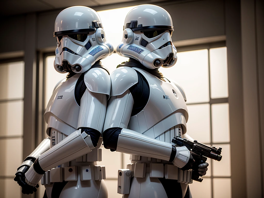 Star Wars stormtroopers, CGI with clear focus, Photorealistic, high detail, Realistic, Masterpiece, absurdress, Best Quality, HDR, hiquality, hight resolution, Extremely detailed, 8k wallpaper, intricate details, 8K UHD, Full-HD, (foto realista:1.2), Contrast, sharp lighting, Cinematic lighting, natural lighting, hard light, Backlighting, Global Illumination, Environment Occlusion