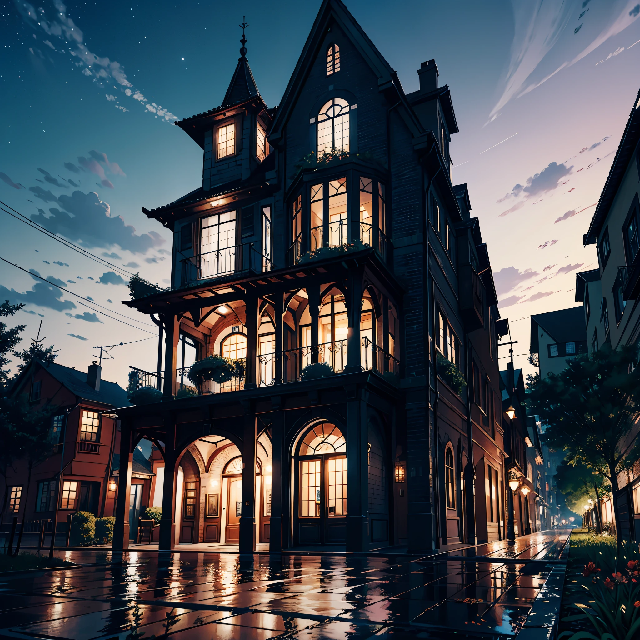 (hyper best quality, ultra_highres, epic masterpiece:1.2),ultra-detailed,(realistic,photorealistic,photo-realistic:1.37),otherworldly city,a city on a tree,a giant world tree with long and big vines,large-sized colorful houses suspended in mid-air by the vines,houses hanging on the branches of the tree,far shot,magical atmosphere,dreamlike scenery,mesmerizing colors,dazzling lights,vibrant and vivid cityscape,ethereal glow,whimsical architecture,impressive scale of the city,detailed foliage on the tree,elaborate textures on the houses,depth and dimension in the composition,immersive and grand view,enchanted setting,lush greenery,beautifully entwining vines,majestic and awe-inspiring tree,mythical and fantastical world,revel in the beauty of nature and civilization,unforgettable and breathtaking scenery,explore the secrets hidden within the city on the tree. perfect lighting, perfect shading, , moon light, stars, dynamic natural background, RPG art, magical atmosphere magic-fantasy-forest, ultra best realistic, absurdres, [ultra detailed], ultra best quality, (extremely detailed), ultra wide shot, photorealism, depth of field, hyper realistic painting, 3D rendering, varies multi etc. --v 6 --s 1000 --c 20 --q 20 --chaos 100