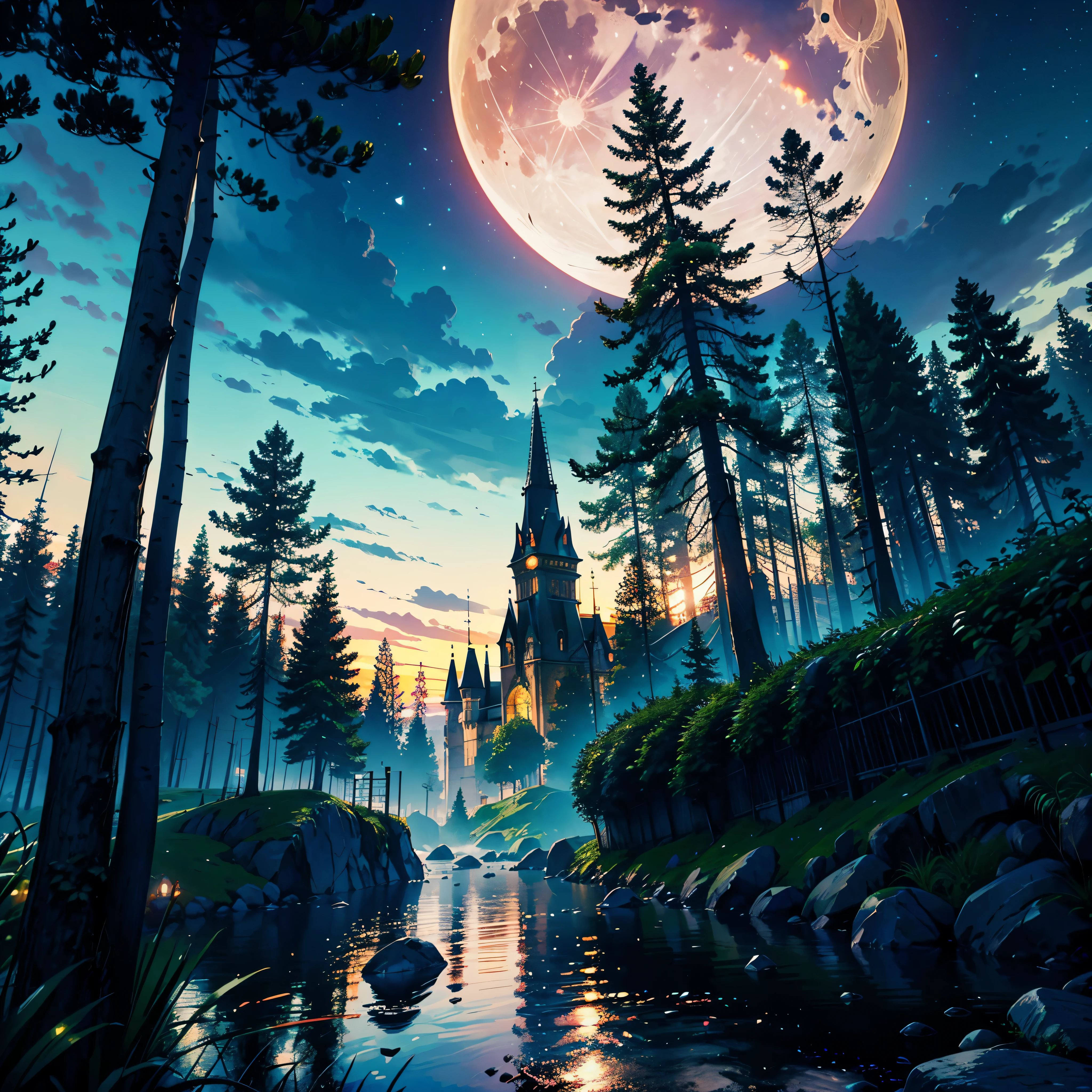 (hyper best quality, ultra_highres, epic masterpiece:1.2),ultra-detailed,(realistic,photorealistic,photo-realistic:1.37),otherworldly city,a city on a tree,a giant world tree with long and big vines,large-sized colorful houses suspended in mid-air by the vines,houses hanging on the branches of the tree,far shot,magical atmosphere,dreamlike scenery,mesmerizing colors,dazzling lights,vibrant and vivid cityscape,ethereal glow,whimsical architecture,impressive scale of the city,detailed foliage on the tree,elaborate textures on the houses,depth and dimension in the composition,immersive and grand view,enchanted setting,lush greenery,beautifully entwining vines,majestic and awe-inspiring tree,mythical and fantastical world,revel in the beauty of nature and civilization,unforgettable and breathtaking scenery,explore the secrets hidden within the city on the tree. perfect lighting, perfect shading, , moon light, stars, dynamic natural background, RPG art, magical atmosphere magic-fantasy-forest, ultra best realistic, absurdres, [ultra detailed], ultra best quality, (extremely detailed), ultra wide shot, photorealism, depth of field, hyper realistic painting, 3D rendering, varies multi etc. --v 6 --s 1000 --c 20 --q 20 --chaos 100