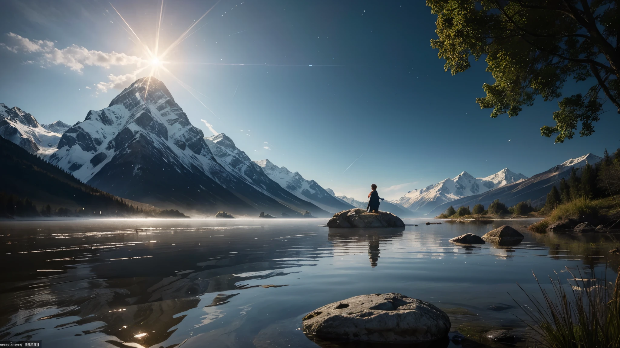 Caucasus, illustratio:Jacob of Ruisdale, nature elements,floating object,Dreamlike,Tranquil environment,by chance,Ethereal beauty,Resonance of joy,Spiritual awakening