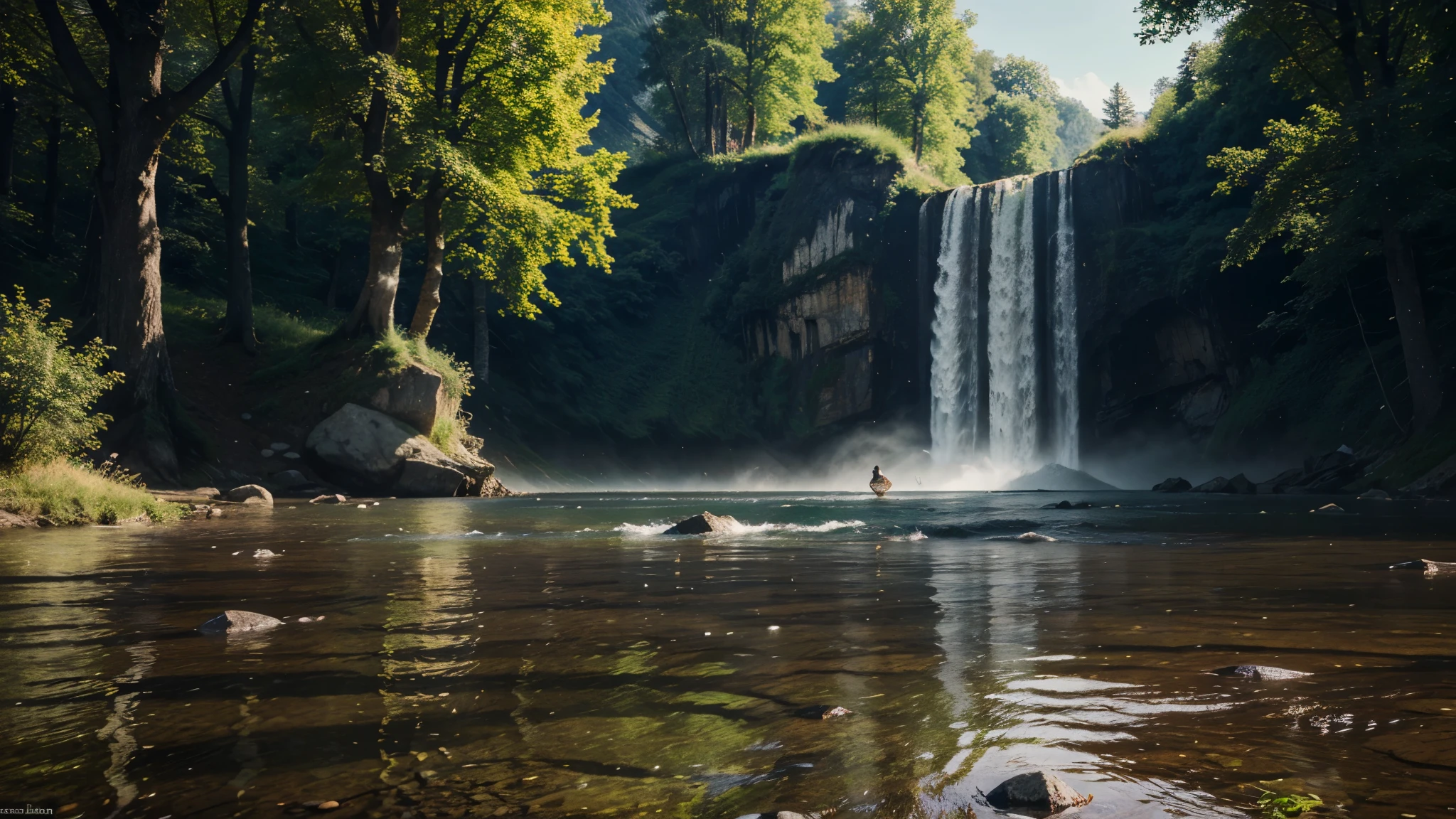 Caucasus, illustratio：Jacob of Ruisdale, nature elements,floating object,Dreamlike,Tranquil environment,by chance,Ethereal beauty,Resonance of joy,Spiritual awakening