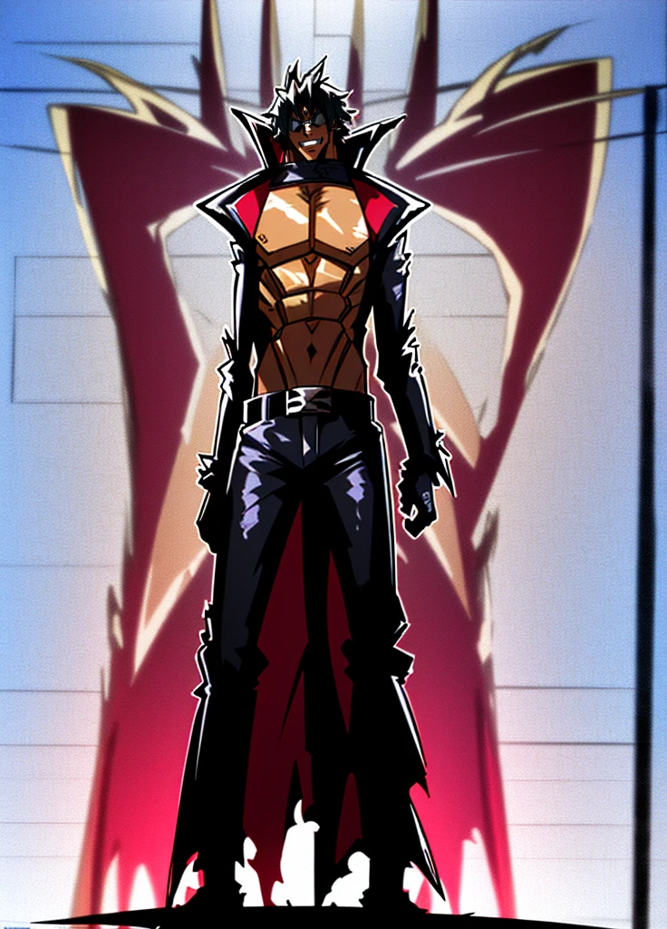 (masterpiece, adam blade76, black jacked, long jacked, glasses, pants, belt, muscle, open mouth, smile, desert, sun, tower, full body, feet,refsheet, UHD, retina, masterpiece, ccurate, anatomically correct, textured skin, super detail, high details, high quality, award winning, best quality, highres, pullover,UHD, retina, masterpiece, ccurate, anatomically correct, textured skin, super detail, high details, high quality, award winning, best quality, highres