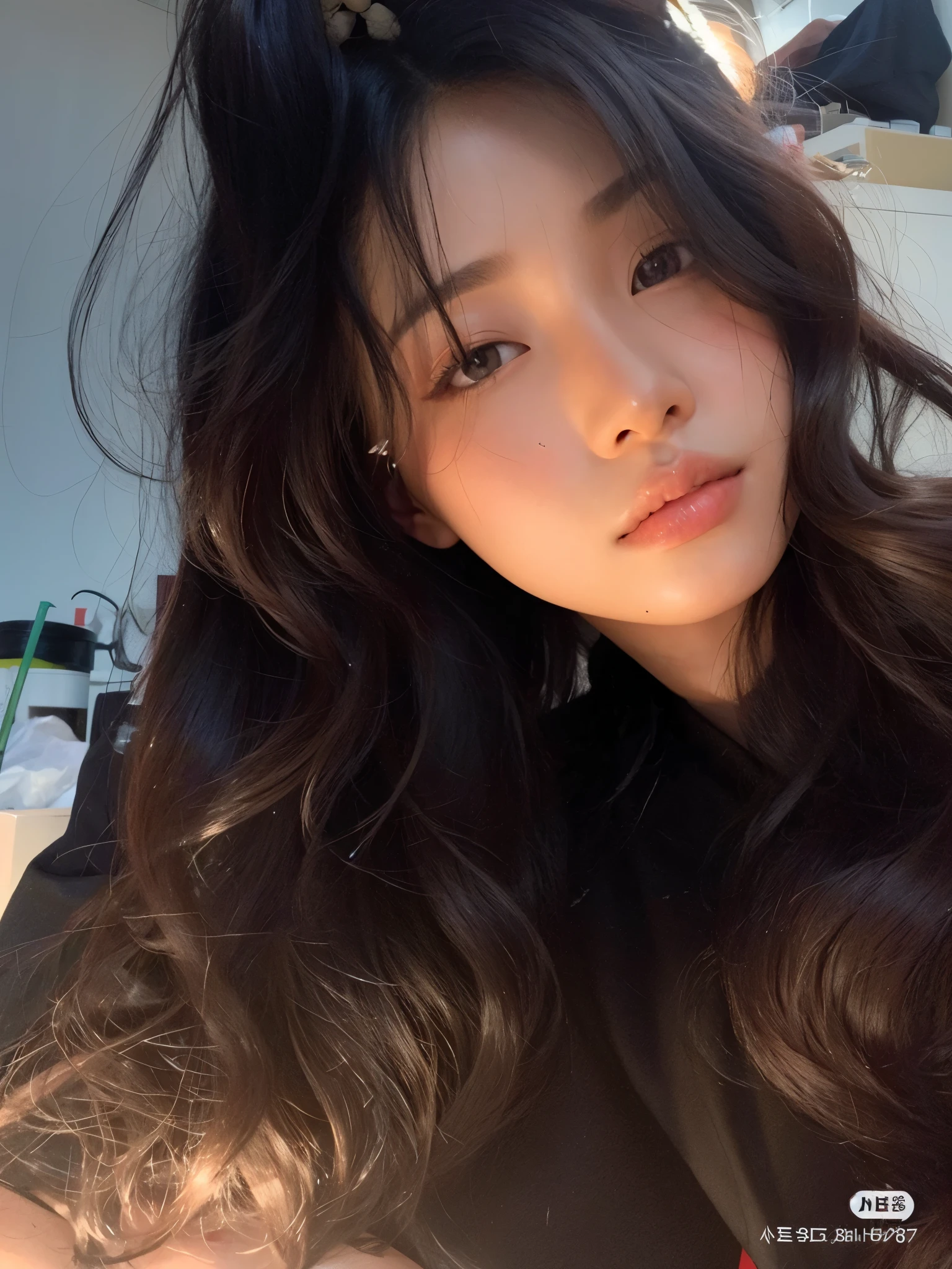 a close up of a woman com cabelo comprido and a black shirt, bae suzy, Ulzzang, Jinyoung Shin, jennie blackpink, com cabelo comprido, ela tem cabelo preto com franja, asian girl com cabelo comprido, young lovely korean face, headshot imagem de perfilture, linda jovem coreana, imagem de perfil, coreana, Heonhwa Choe, young pale and beautiful asian face