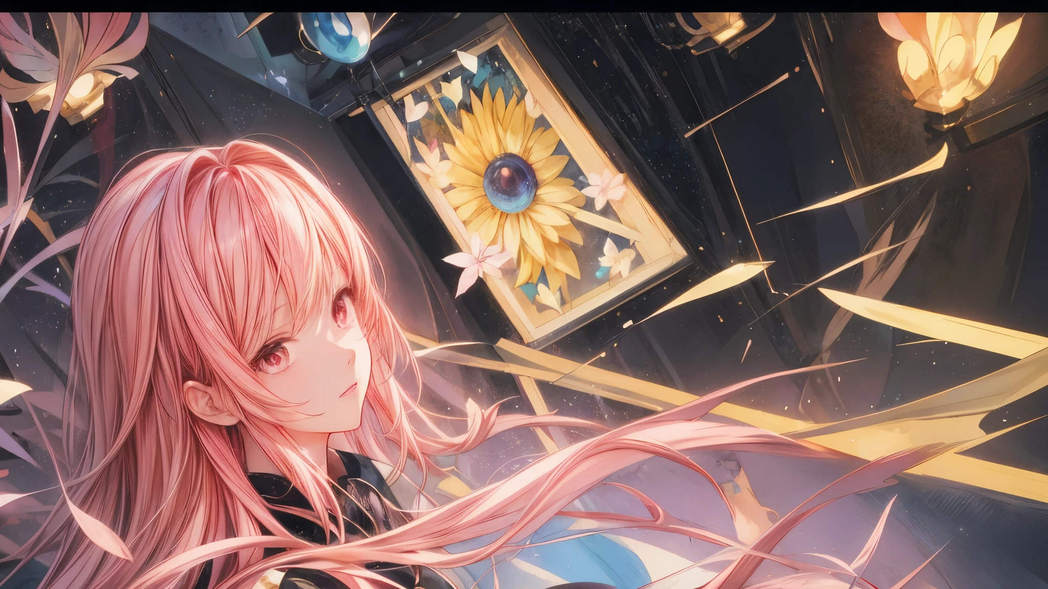 Chica anime con cabello rosado y ojos azules mirando un reloj., estilo anime 4k, arte de anime digital detallado, detailed ilustraciones de anime, arte de anime detallado, Fondo de pantalla de arte anime 4k, Fondo de pantalla de arte anime 4K, anime fantasy illustrations, arte digital en pixiv, beautiful ilustraciones de anime, anime arte abstracto, El mejor fondo de pantalla de anime 4k konachan, ilustraciones de anime